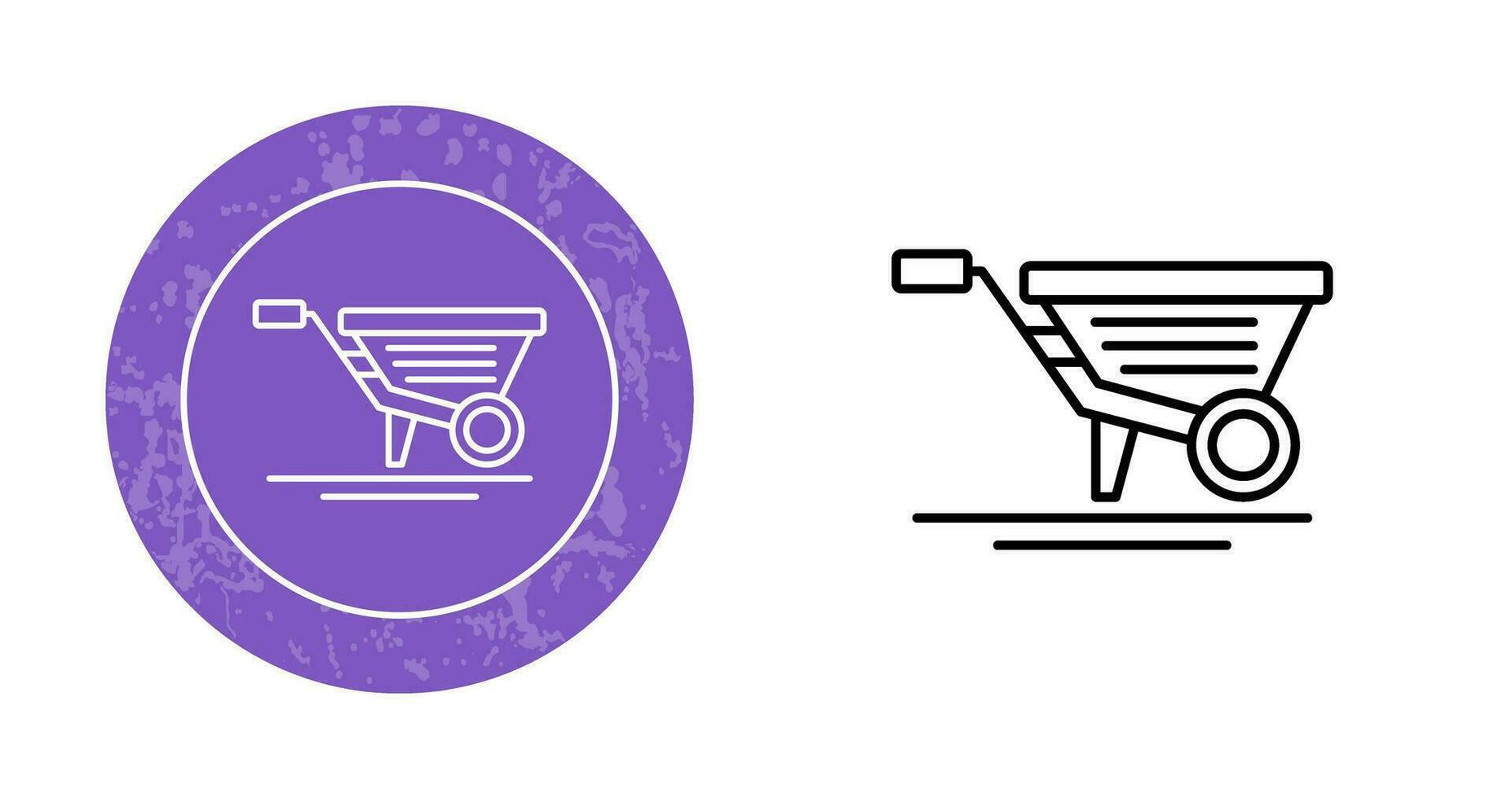 Wheelbarrow Vector Icon