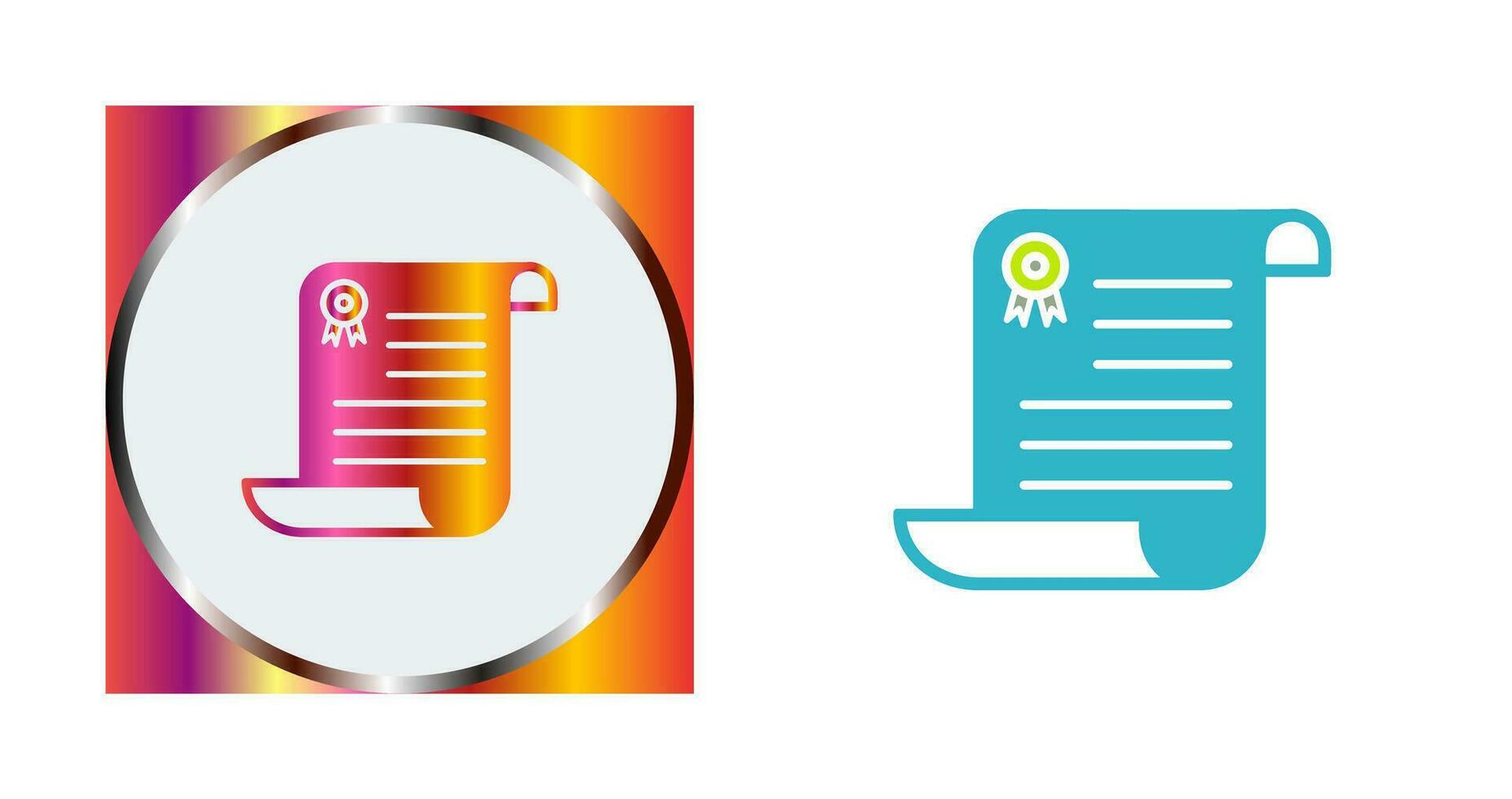 Unique Diploma Vector Icon