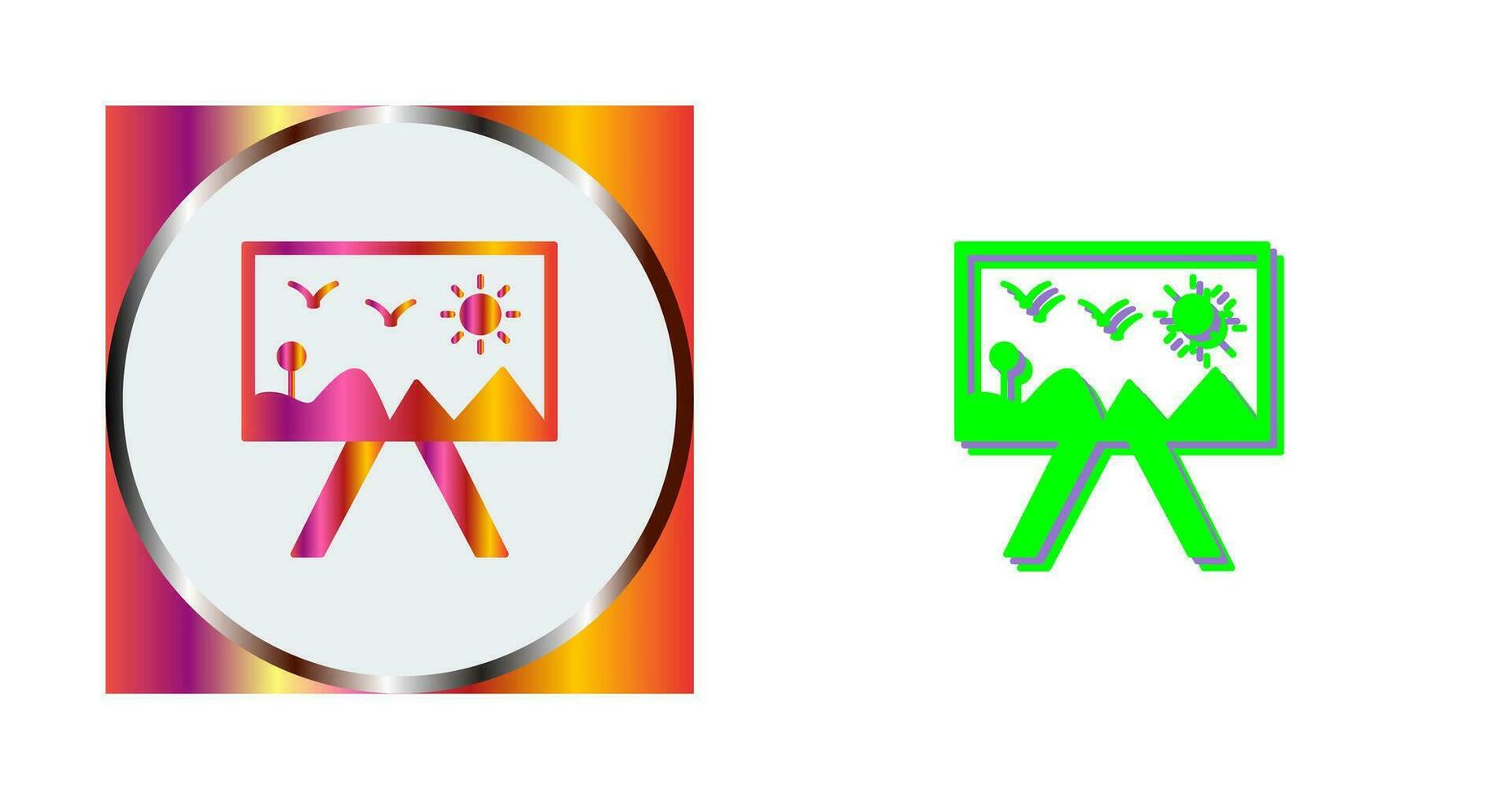 Painting of Canvass Vector Icon
