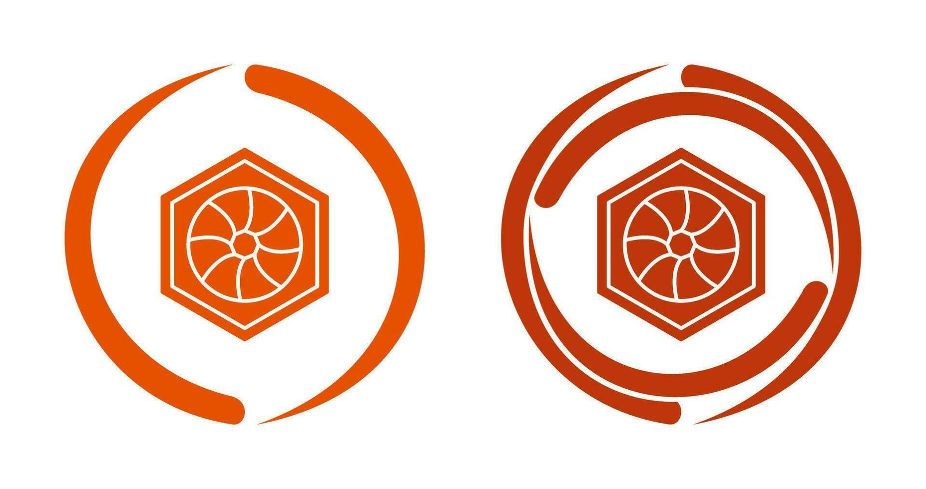 Unique Hexagonal Diaphram Vector Icon
