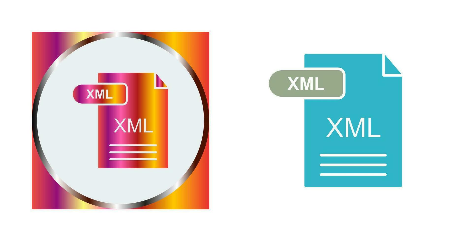 XML Vector Icon