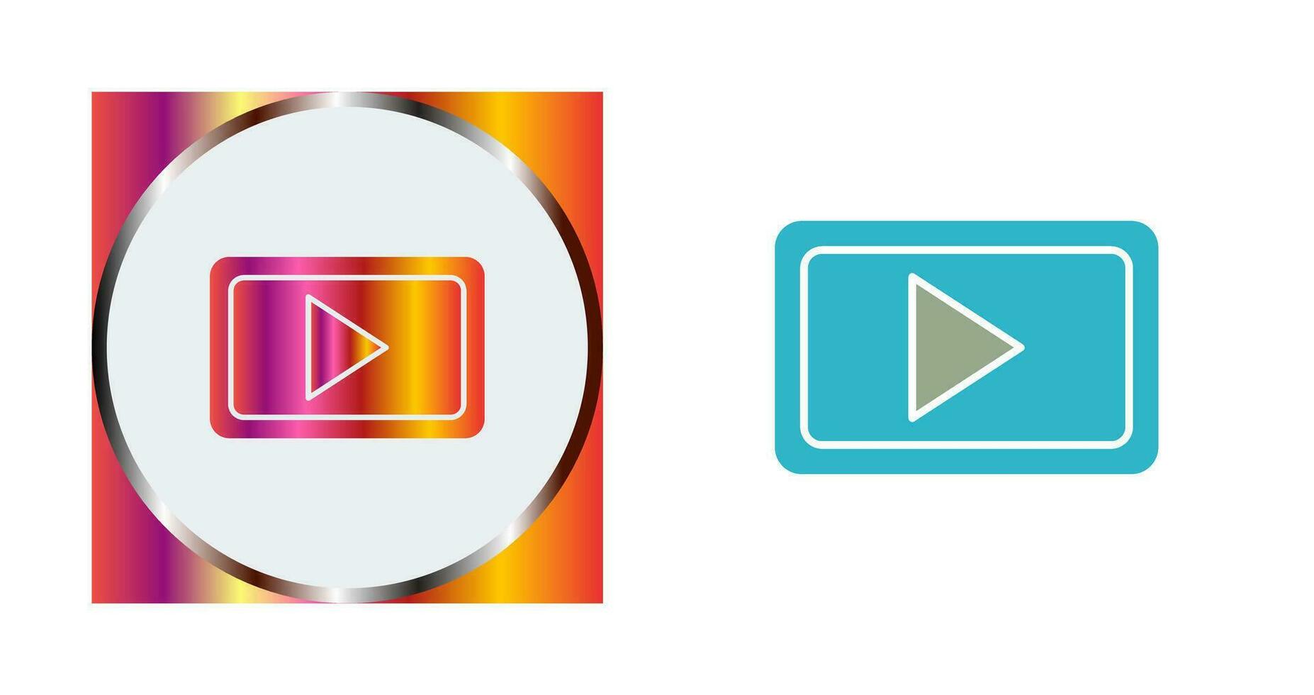 Unique Video Communication Vector Icon