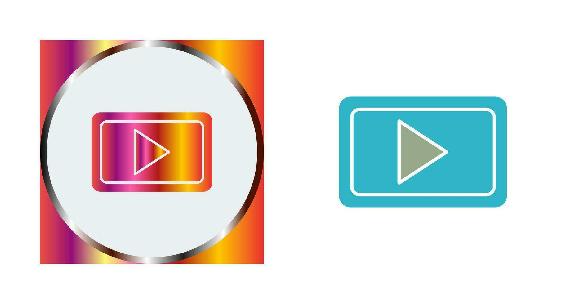 icono de vector de comunicación de video único