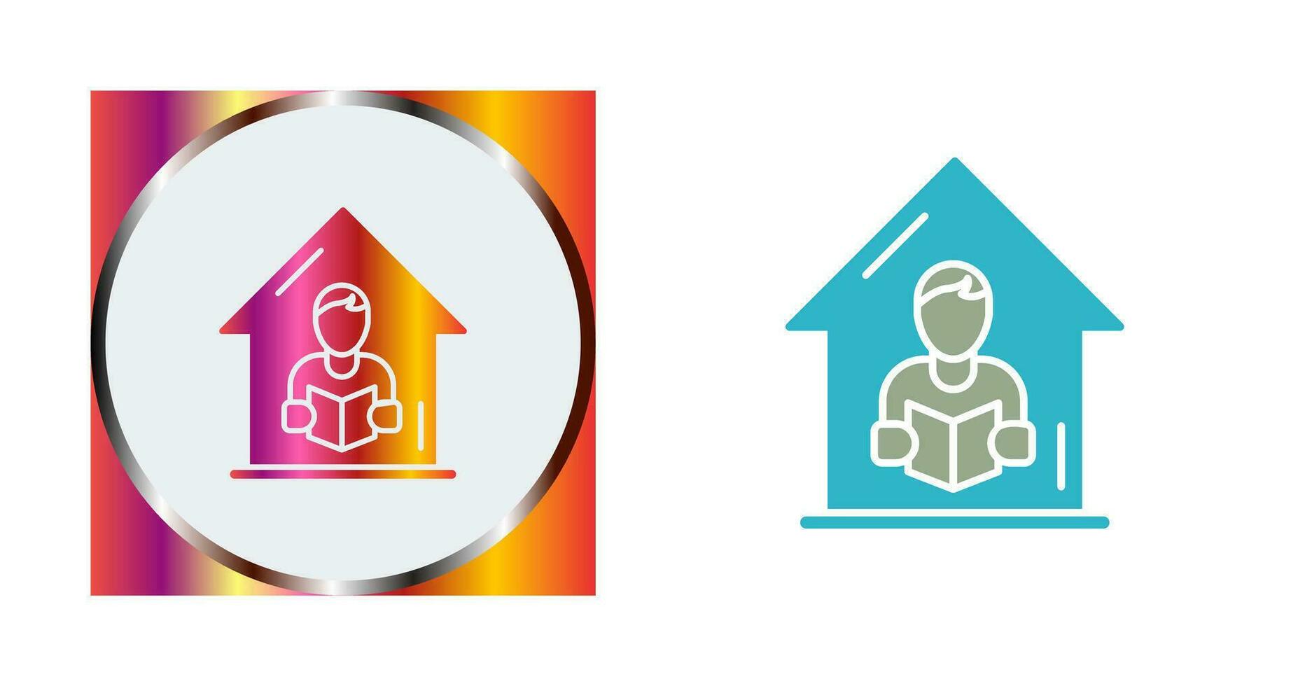 Home Learning Vector Icon