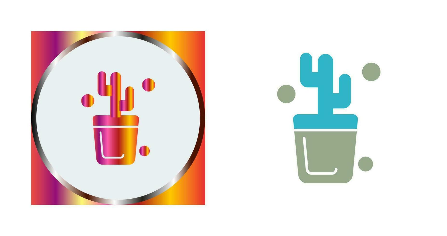 icono de vector de cactus
