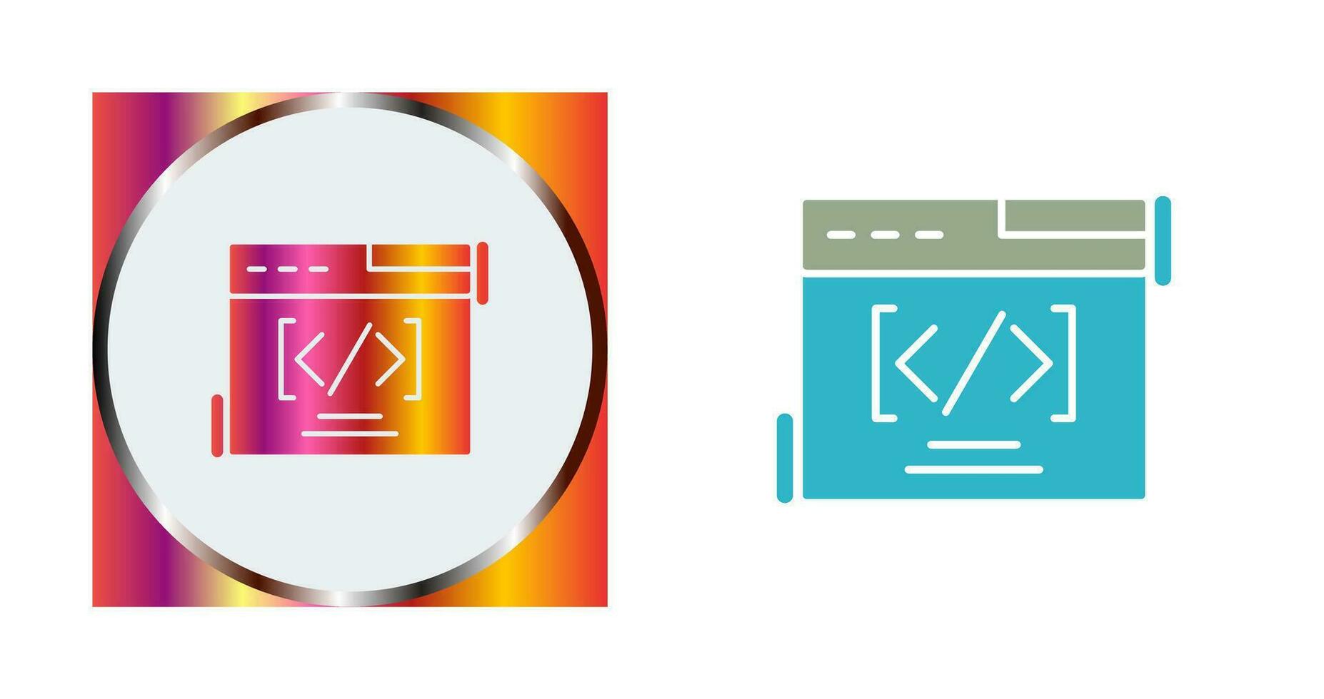 Web Coding Vector Icon