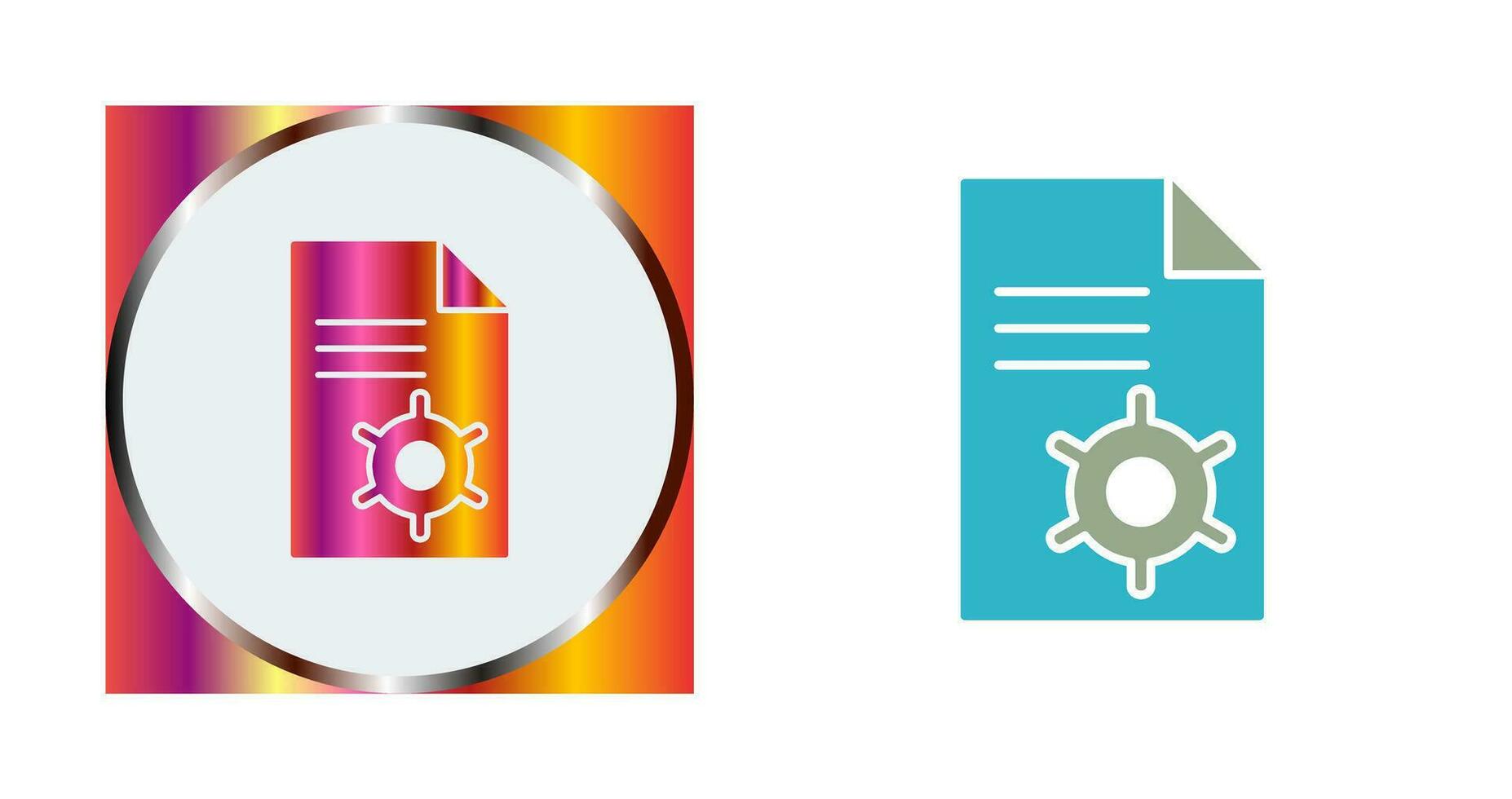 Unique Content Management Vector Icon
