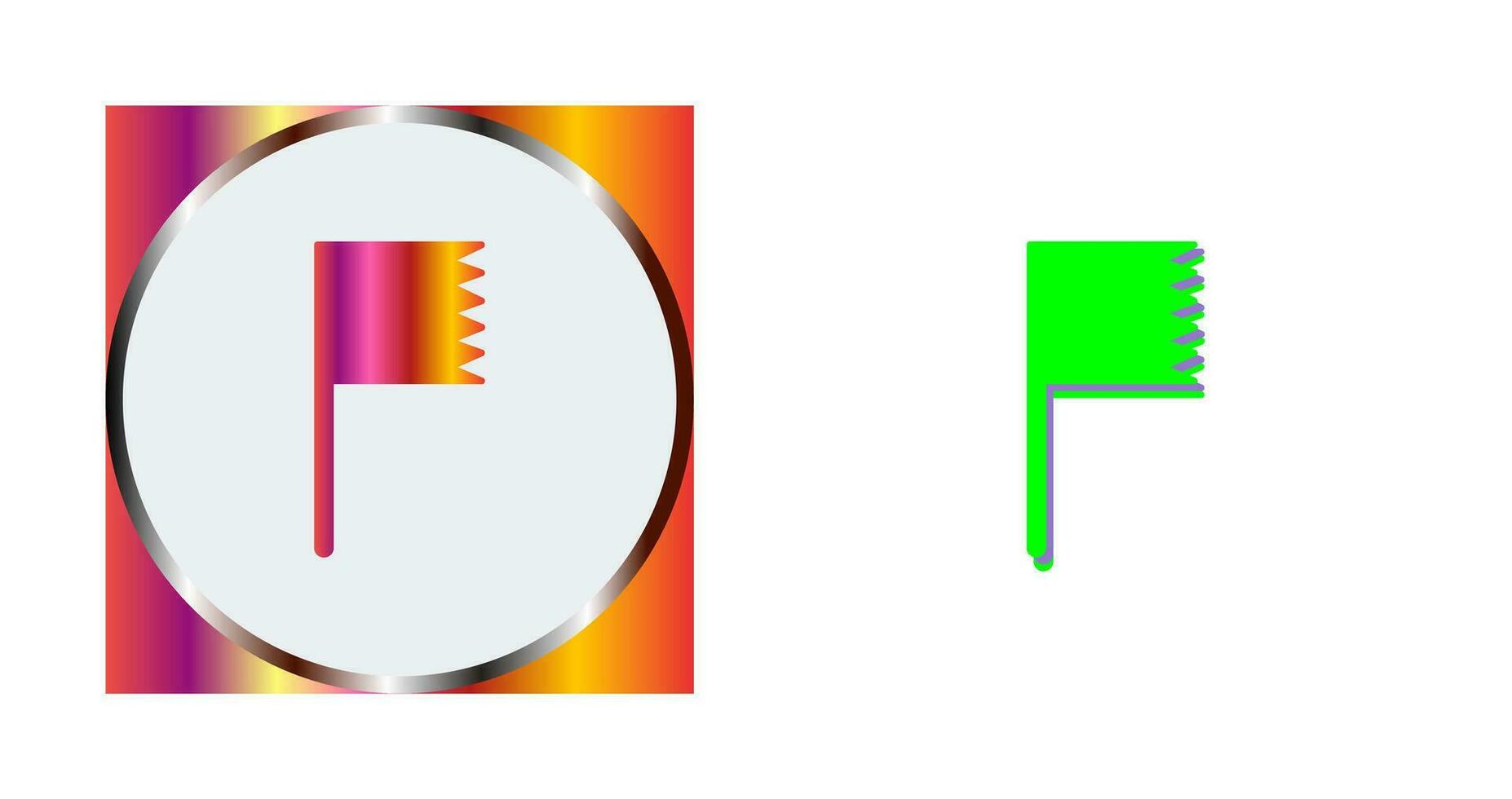 Unique Flag Vector Icon
