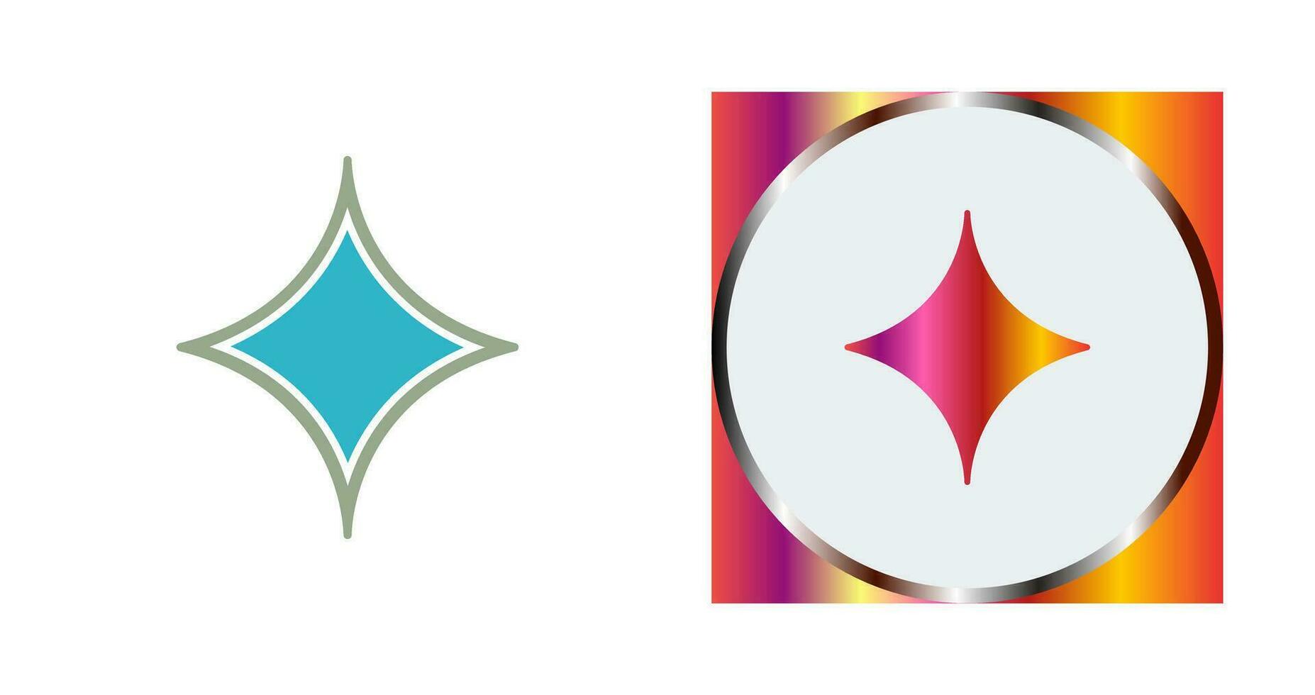 Unique Diamond Vector Icon