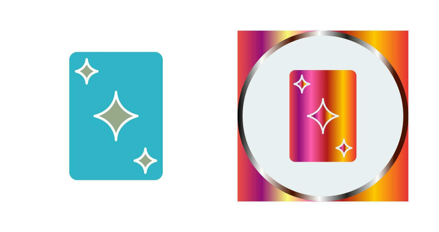 Unique Card Vector Icon