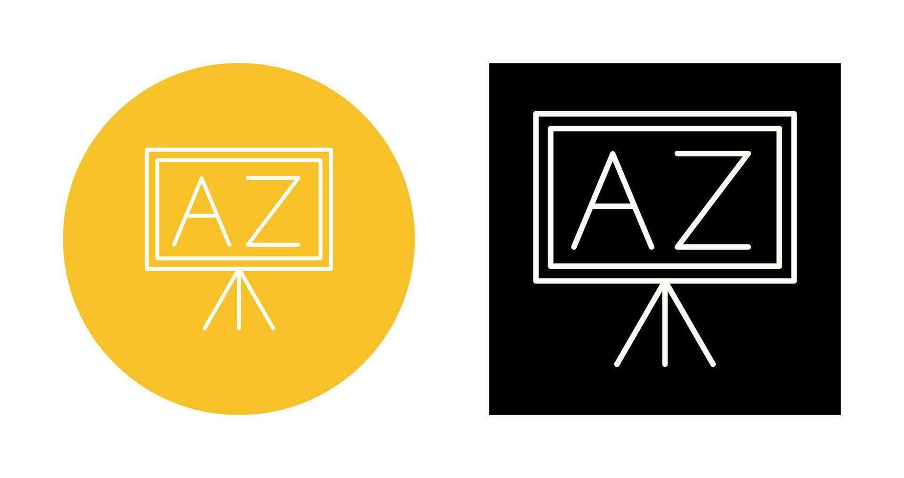 From A To Z Vector Icon