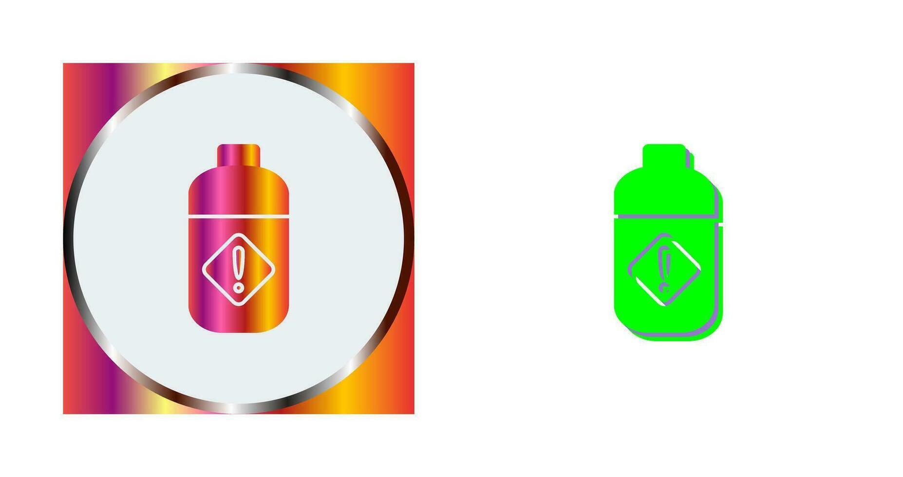 Pesticide Bottle Vector Icon