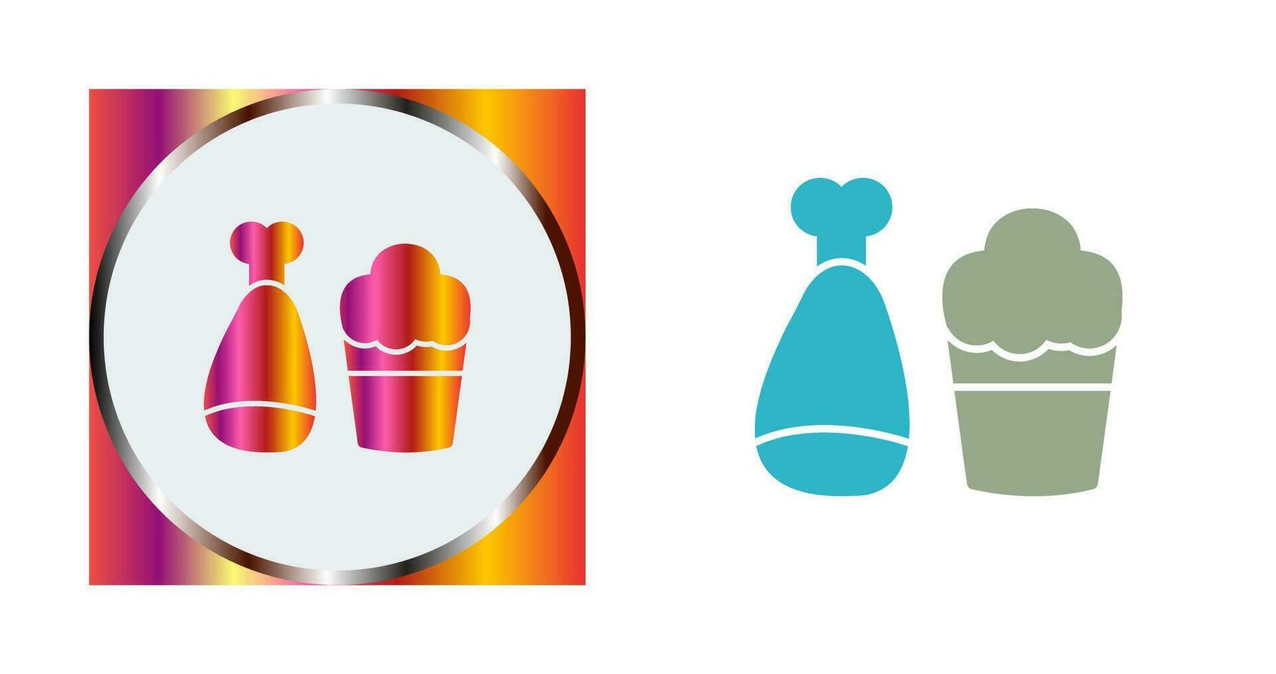 Food and Beer Vector Icon