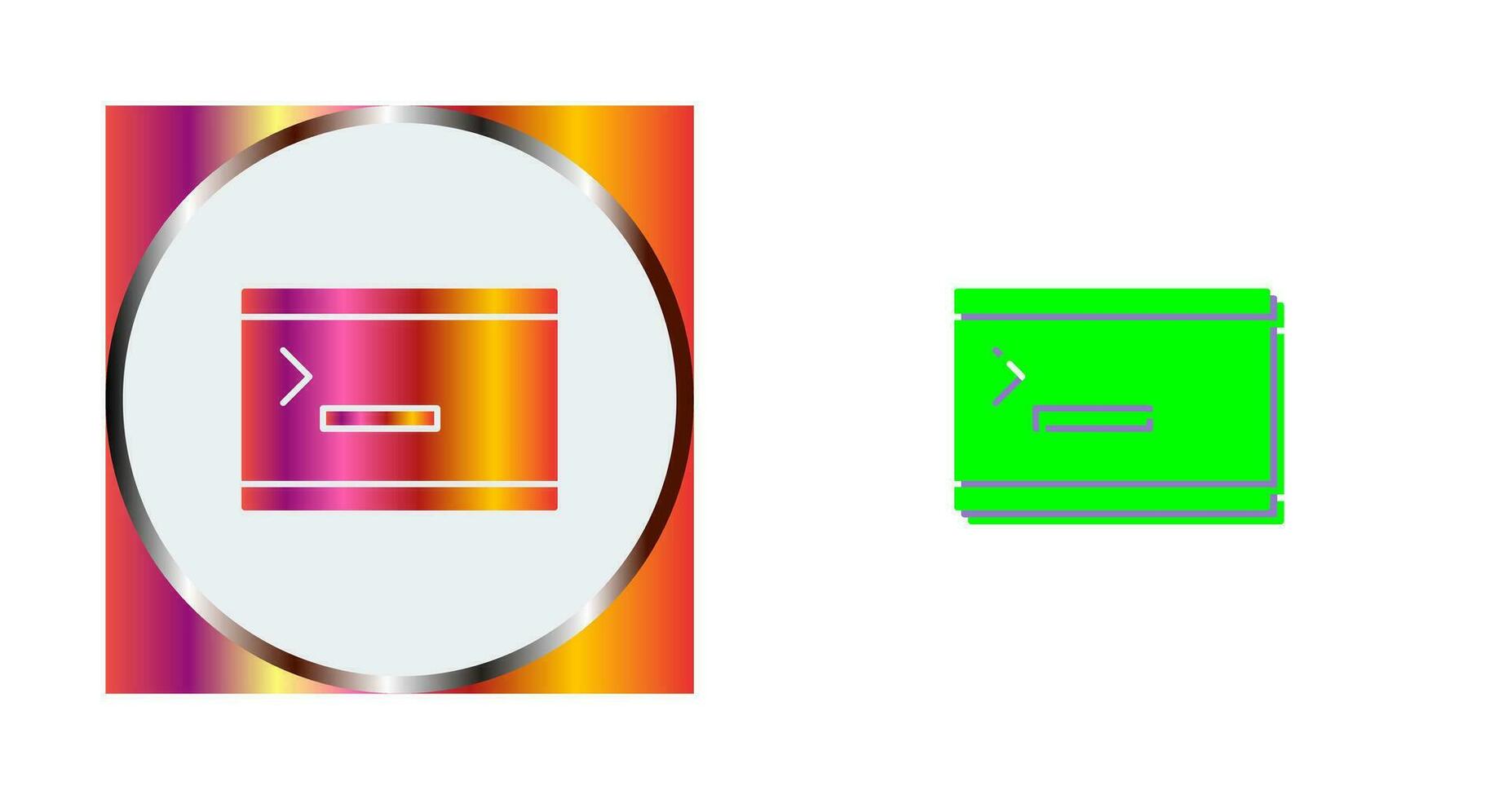 icono de vector de consola único