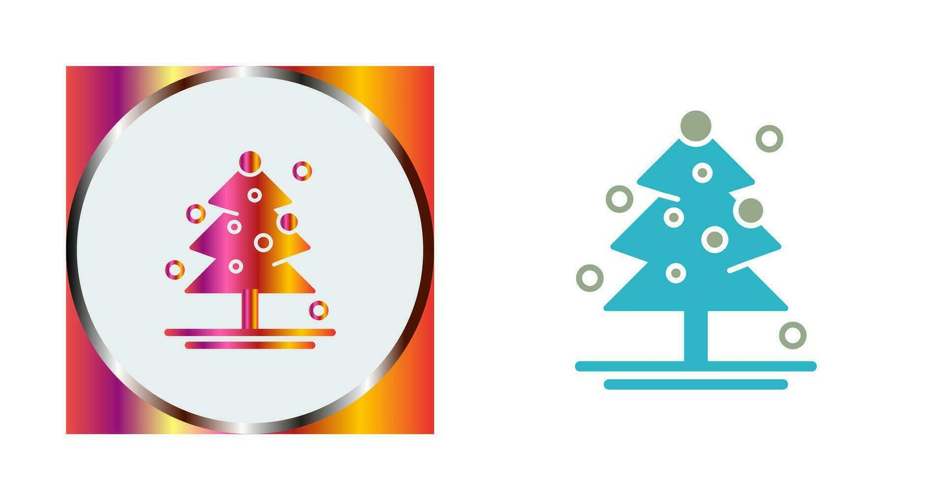 icono de vector de árbol de navidad