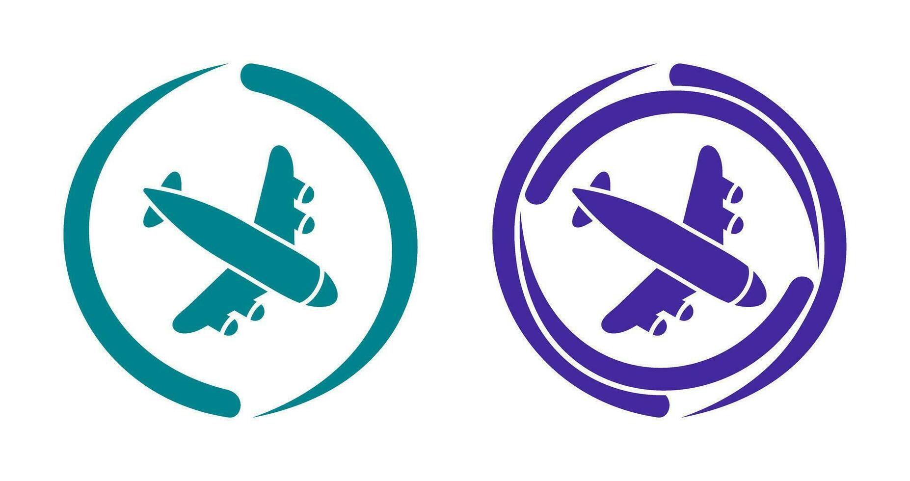 Landing Airplane Vector Icon