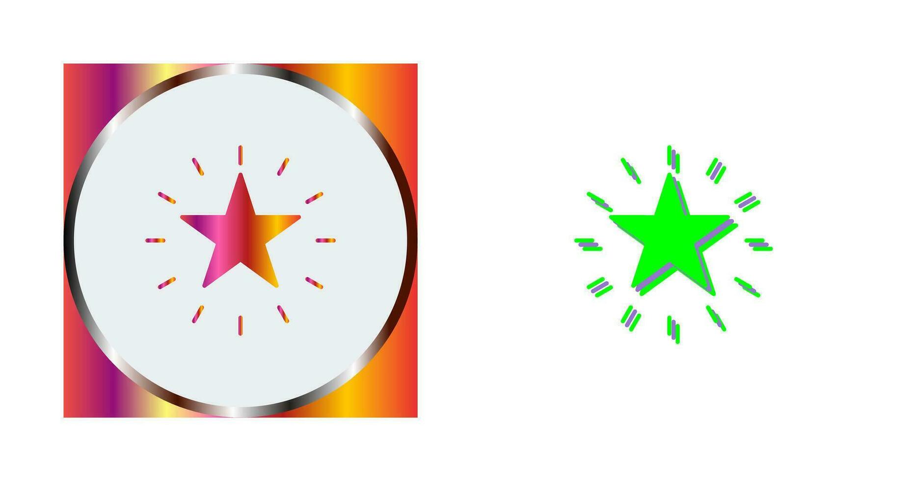 Unique Star Vector Icon
