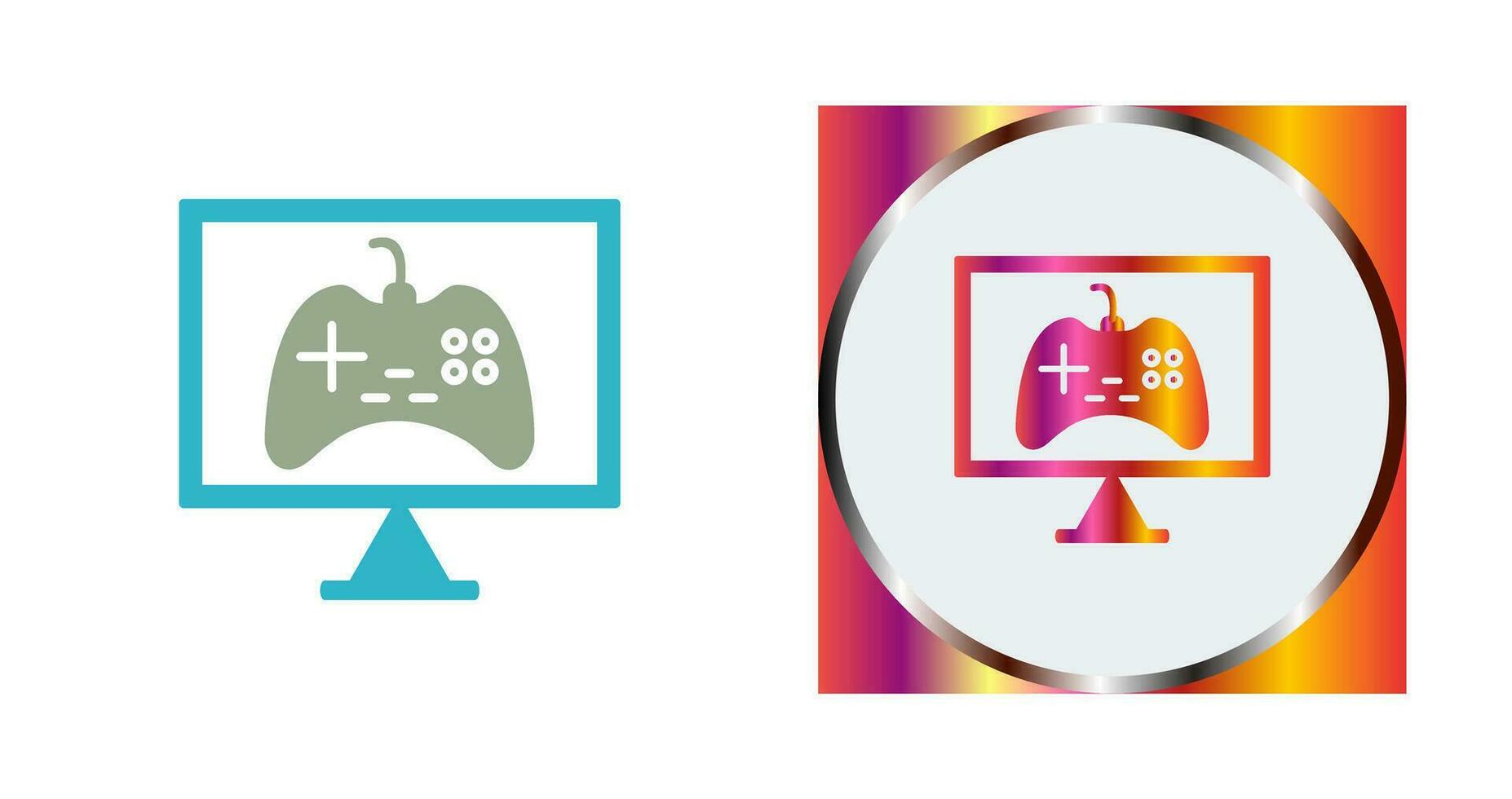 Unique Online Games Vector Icon