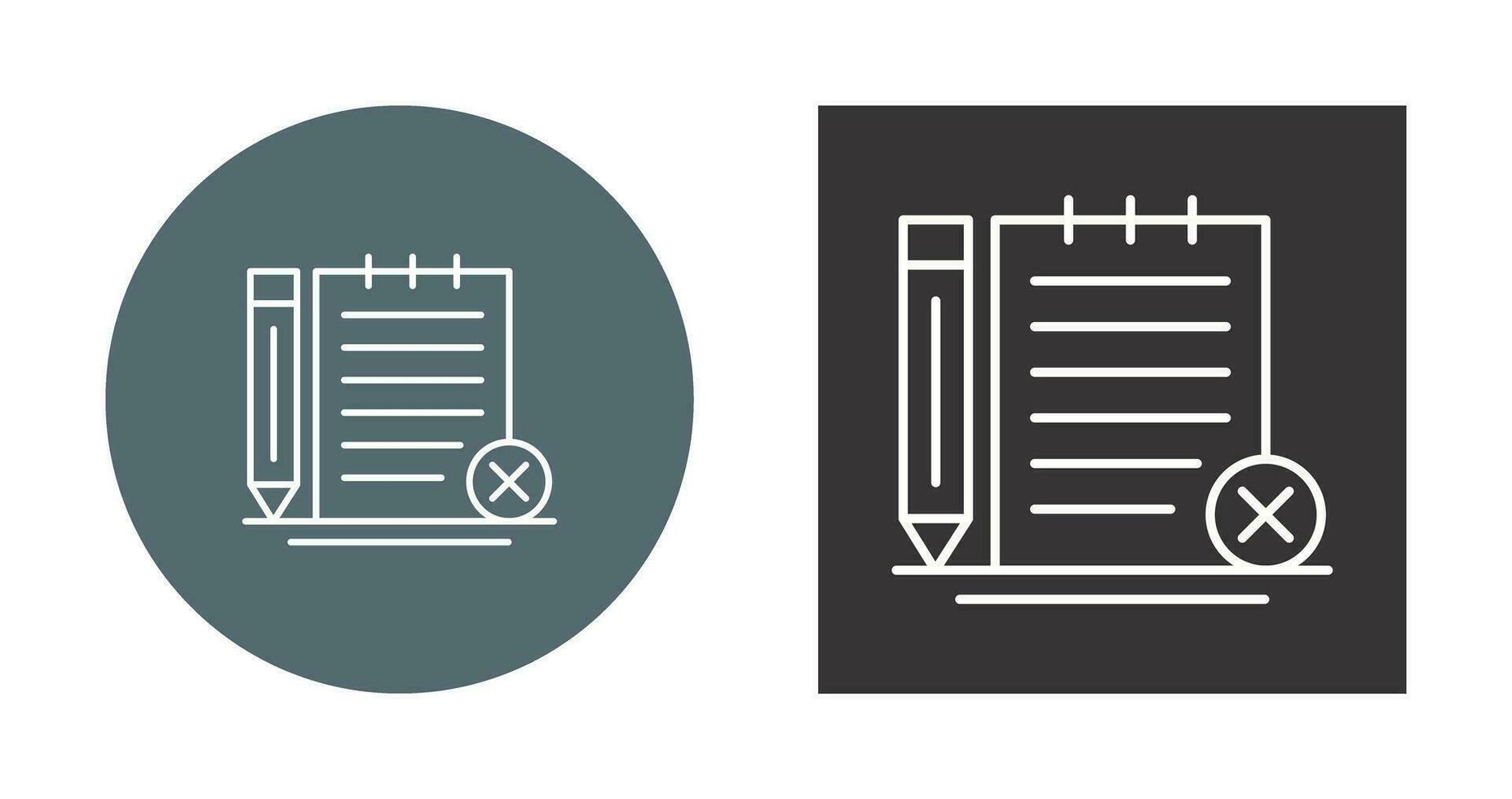 Unchecked Notes Vector Icon