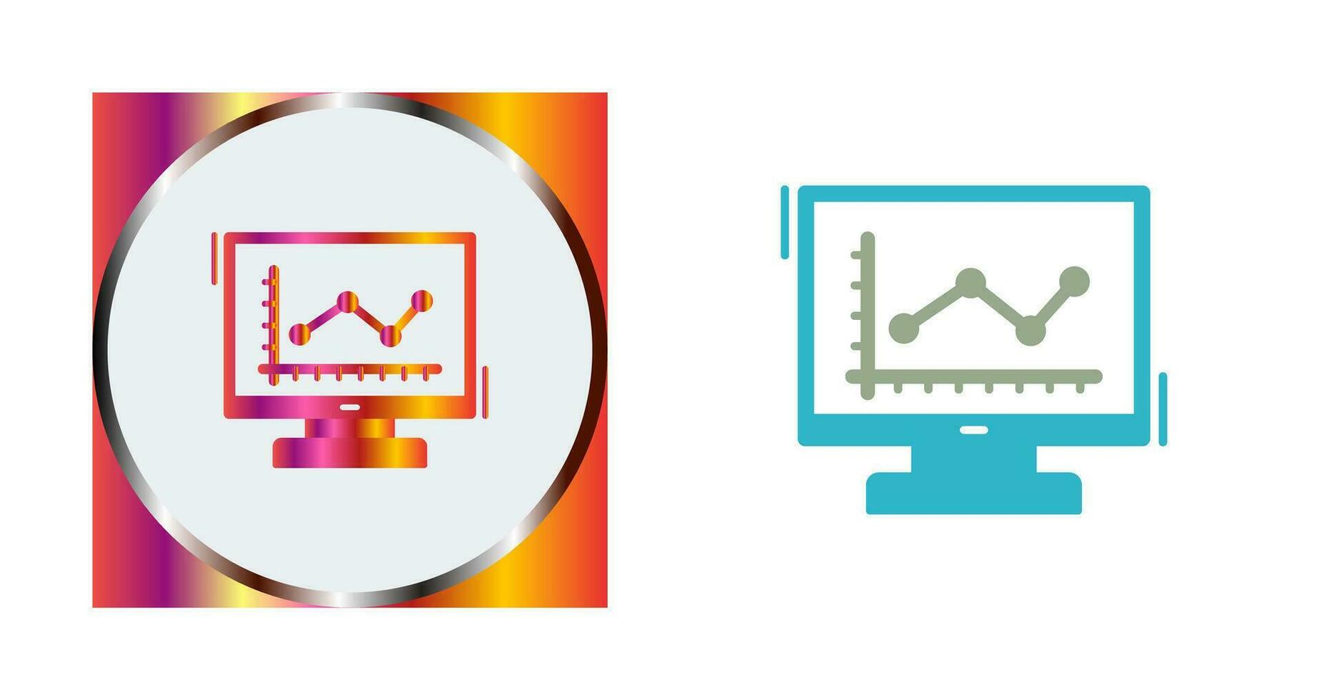 Line Chart Vector Icon