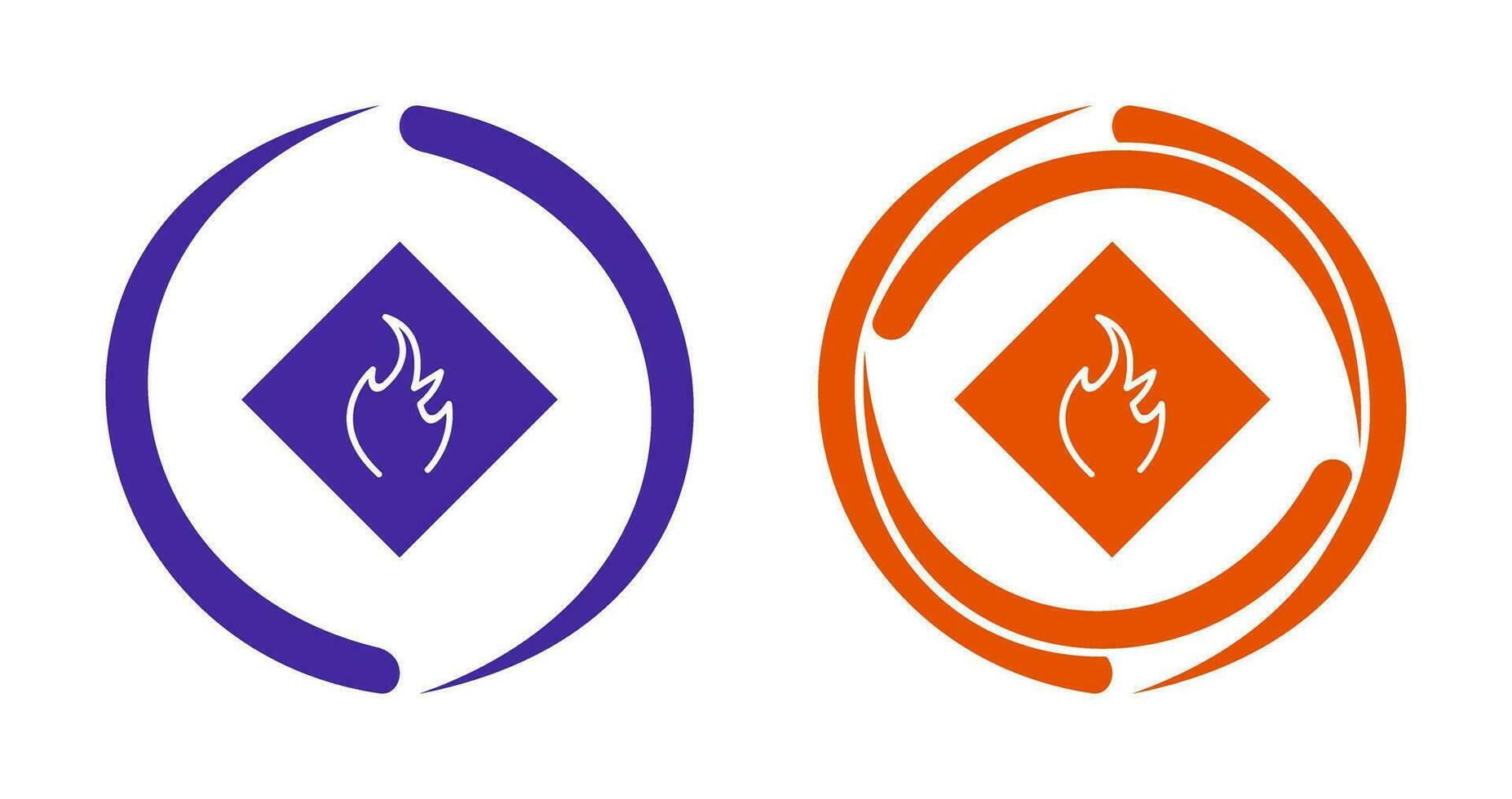 Danger of Flame Vector Icon