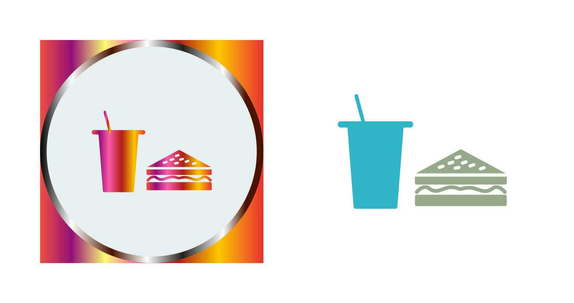 Unique Lunch Vector Icon