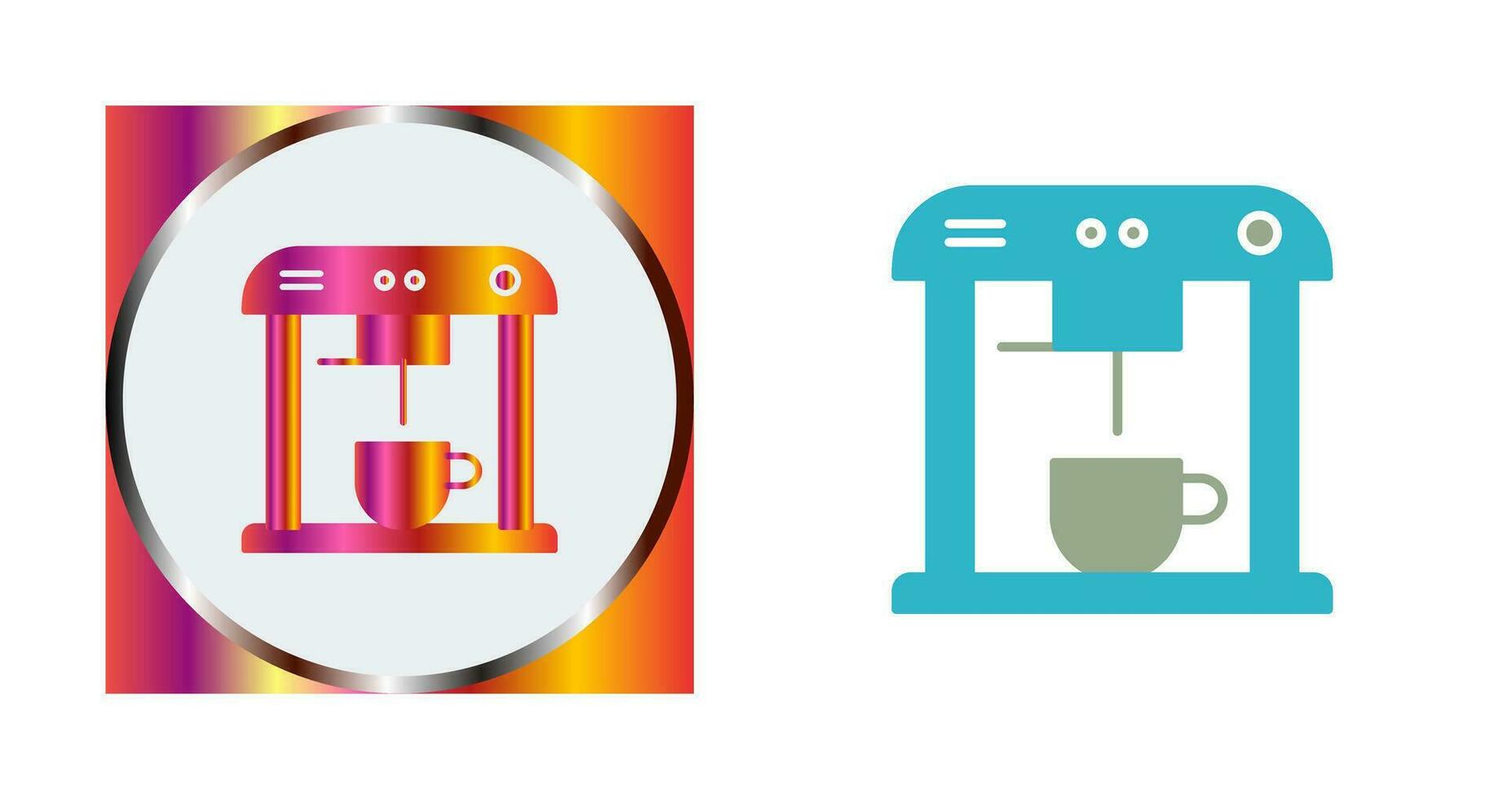 Unique Coffee Machine Vector Icon
