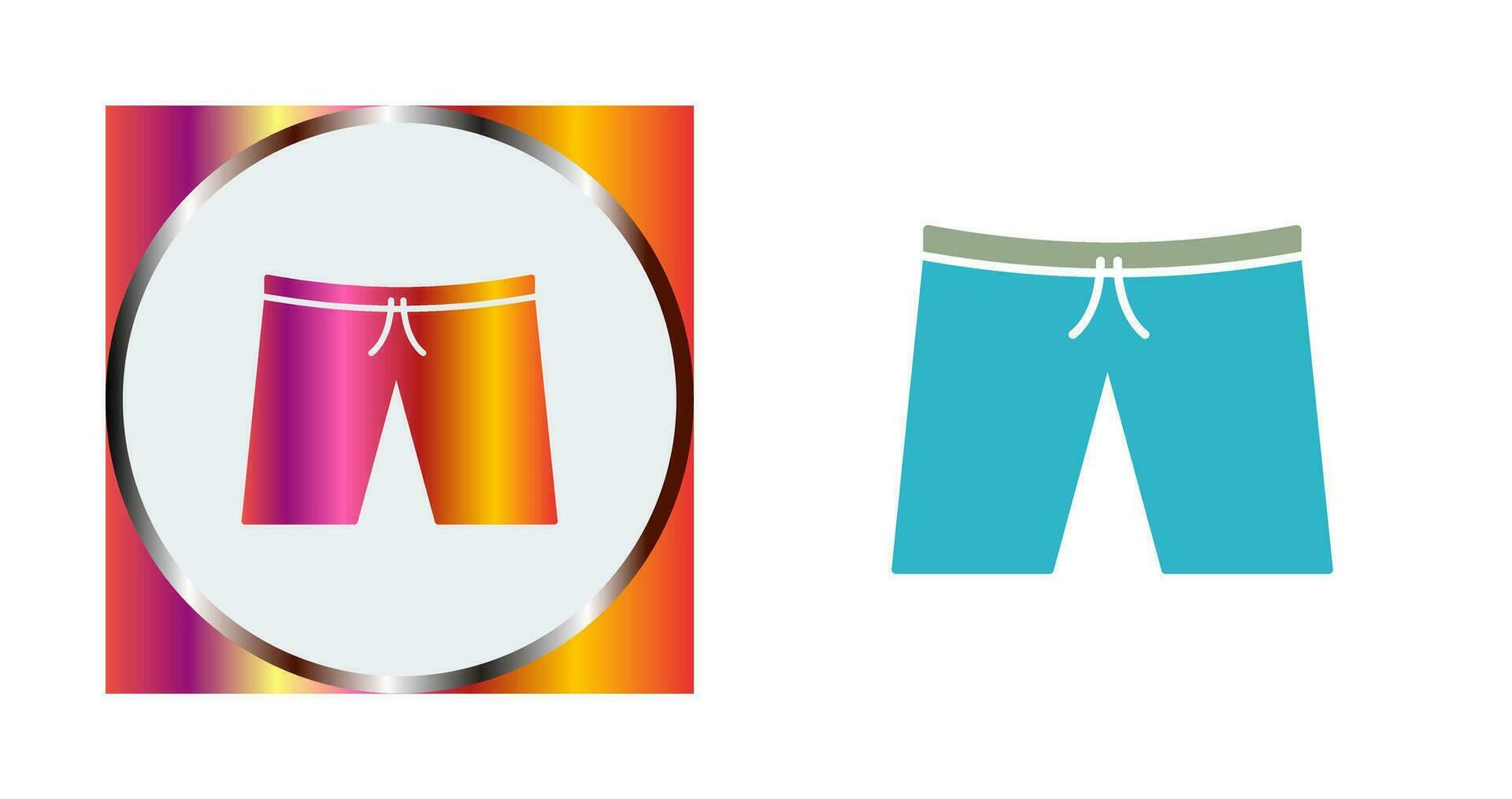 icono de vector de pantalones cortos