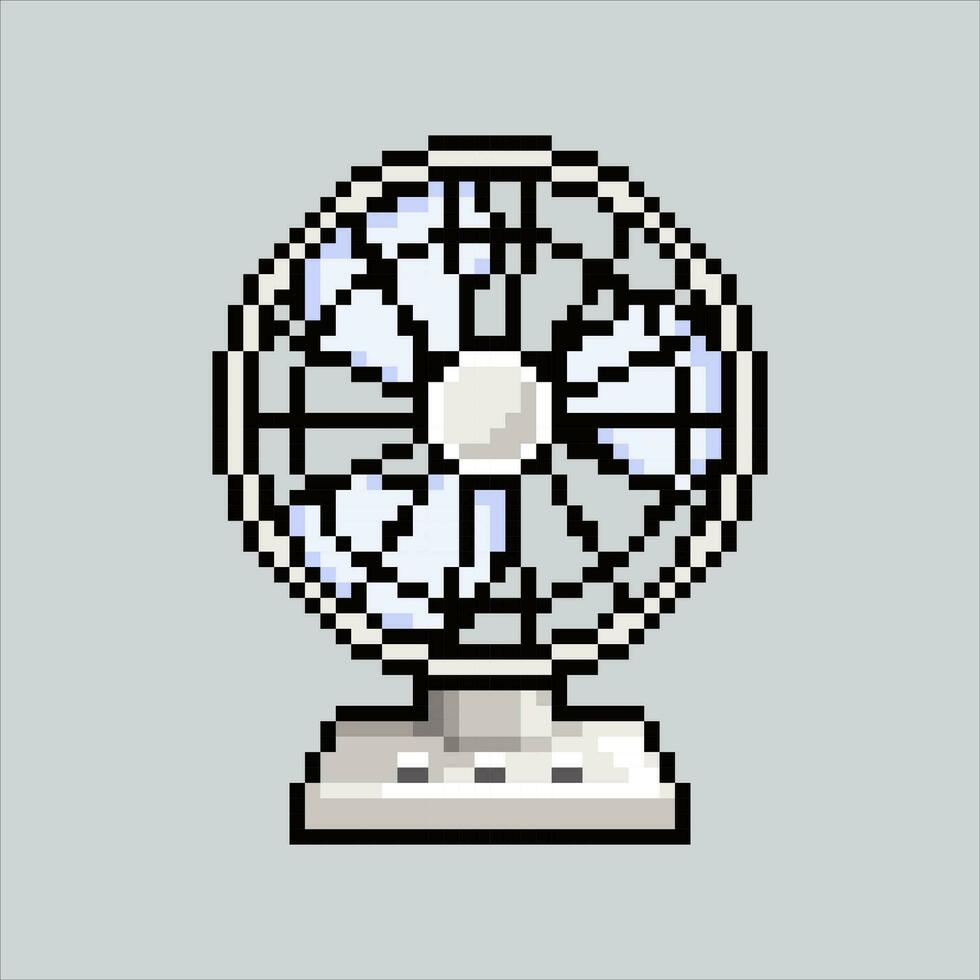 Pixel art illustration fan. Pixelated electric fan. Cooling elctronic fan icon pixelated for the pixel art game and icon for website and video game. old school retro. vector