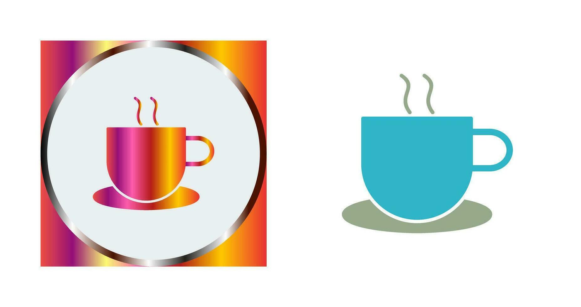 icono de vector de café caliente único