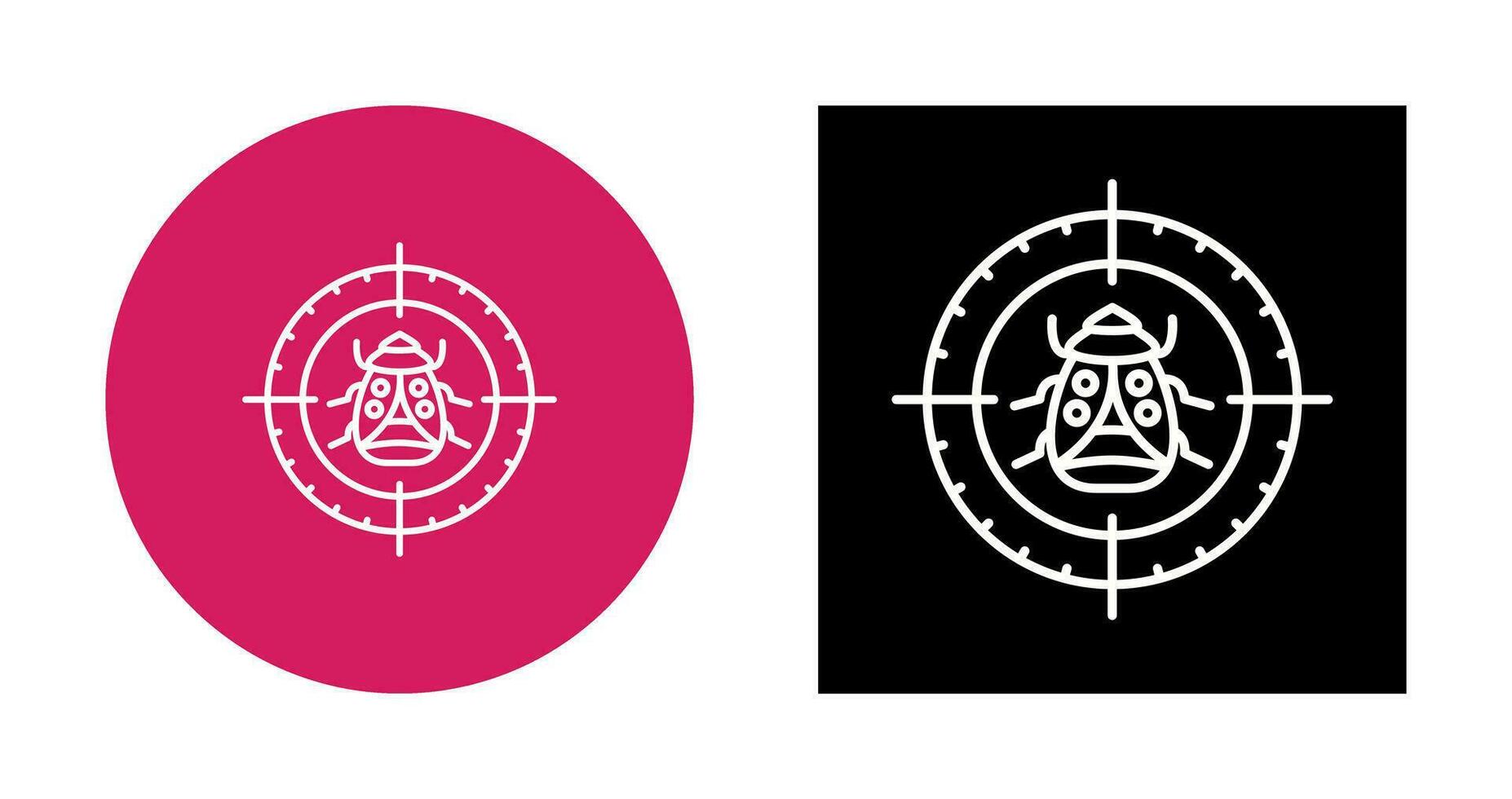 Bug Target Vector Icon