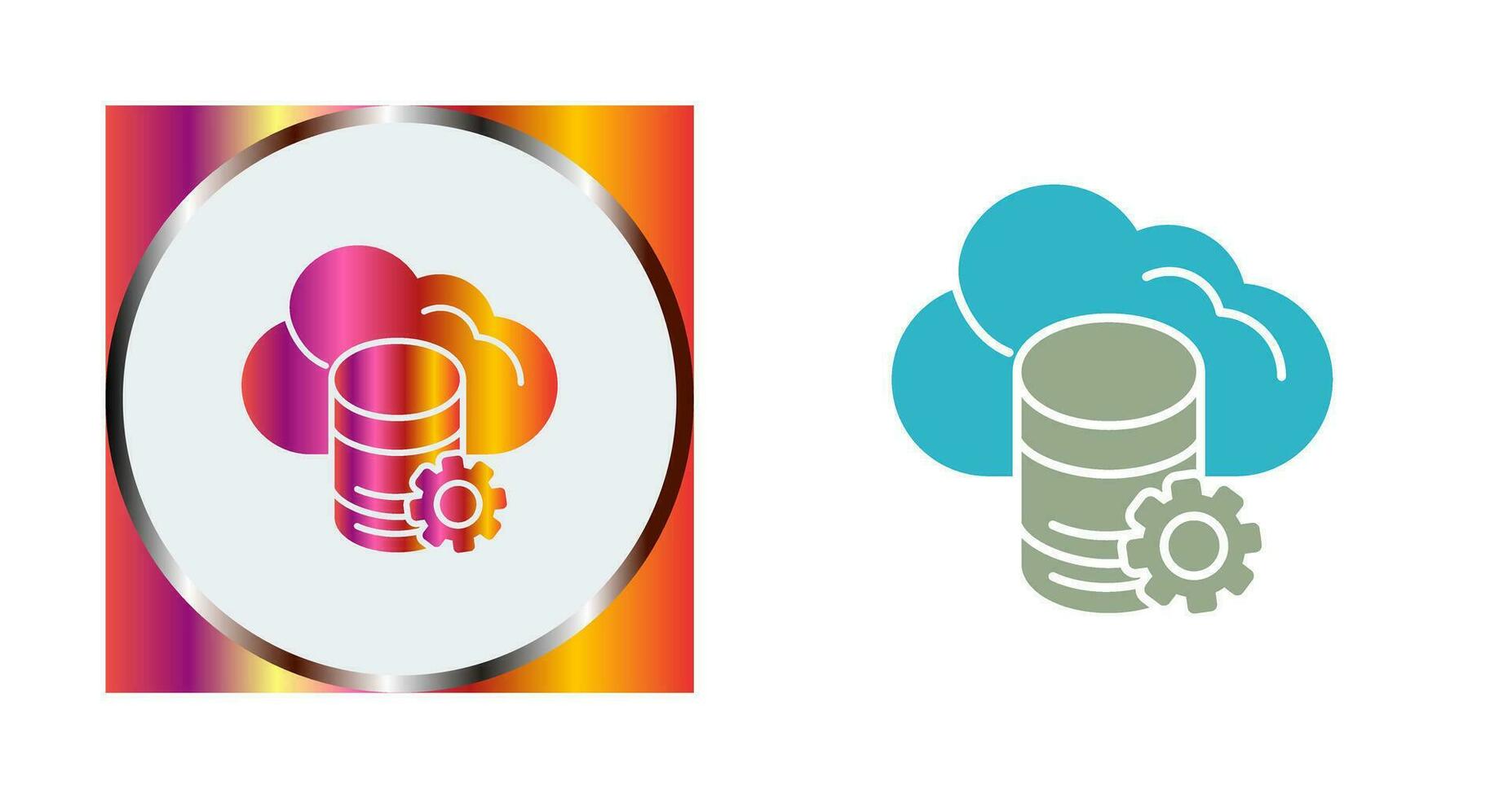 Cloud Data Vector Icon