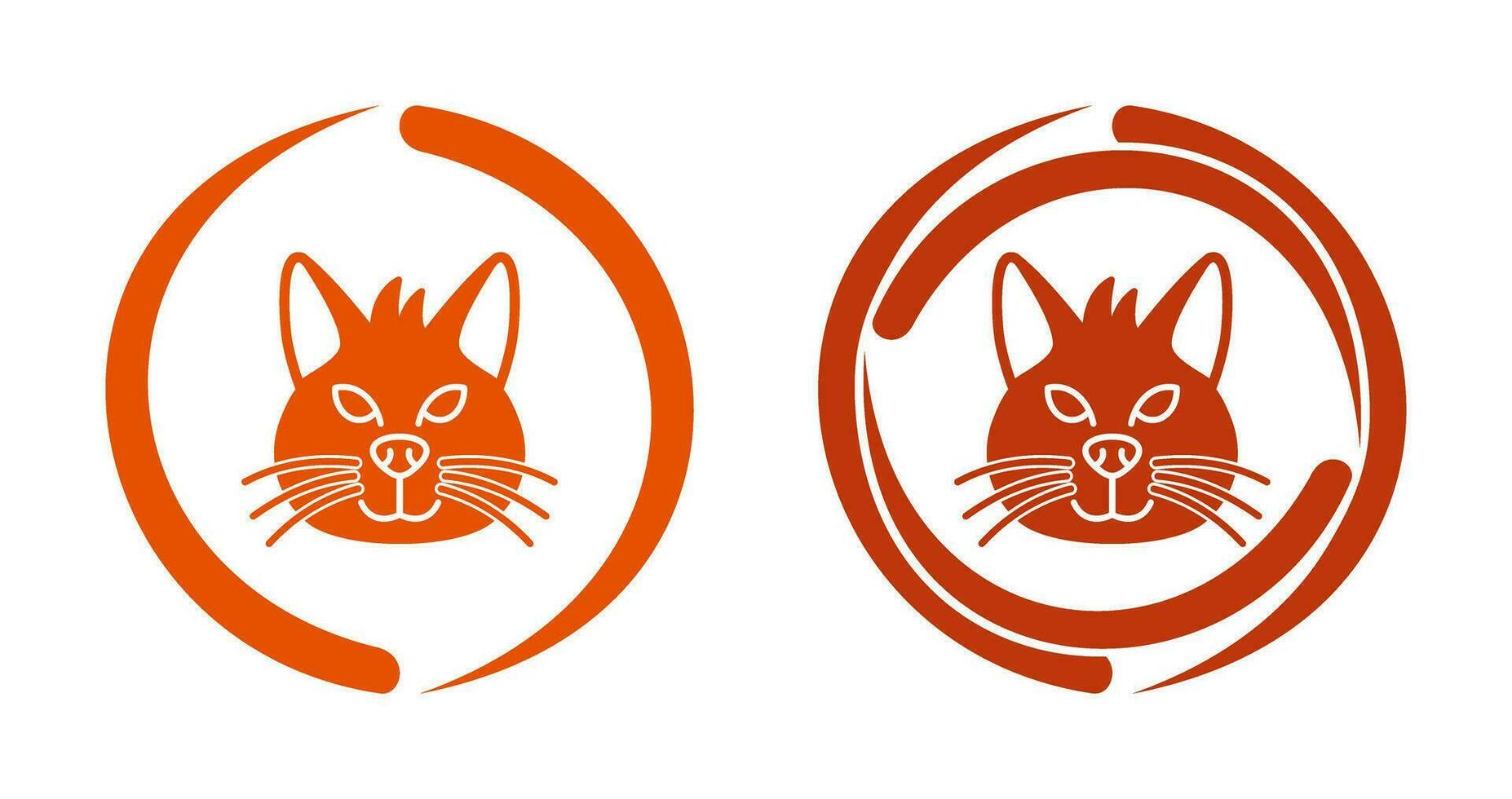 icono de vector de gato