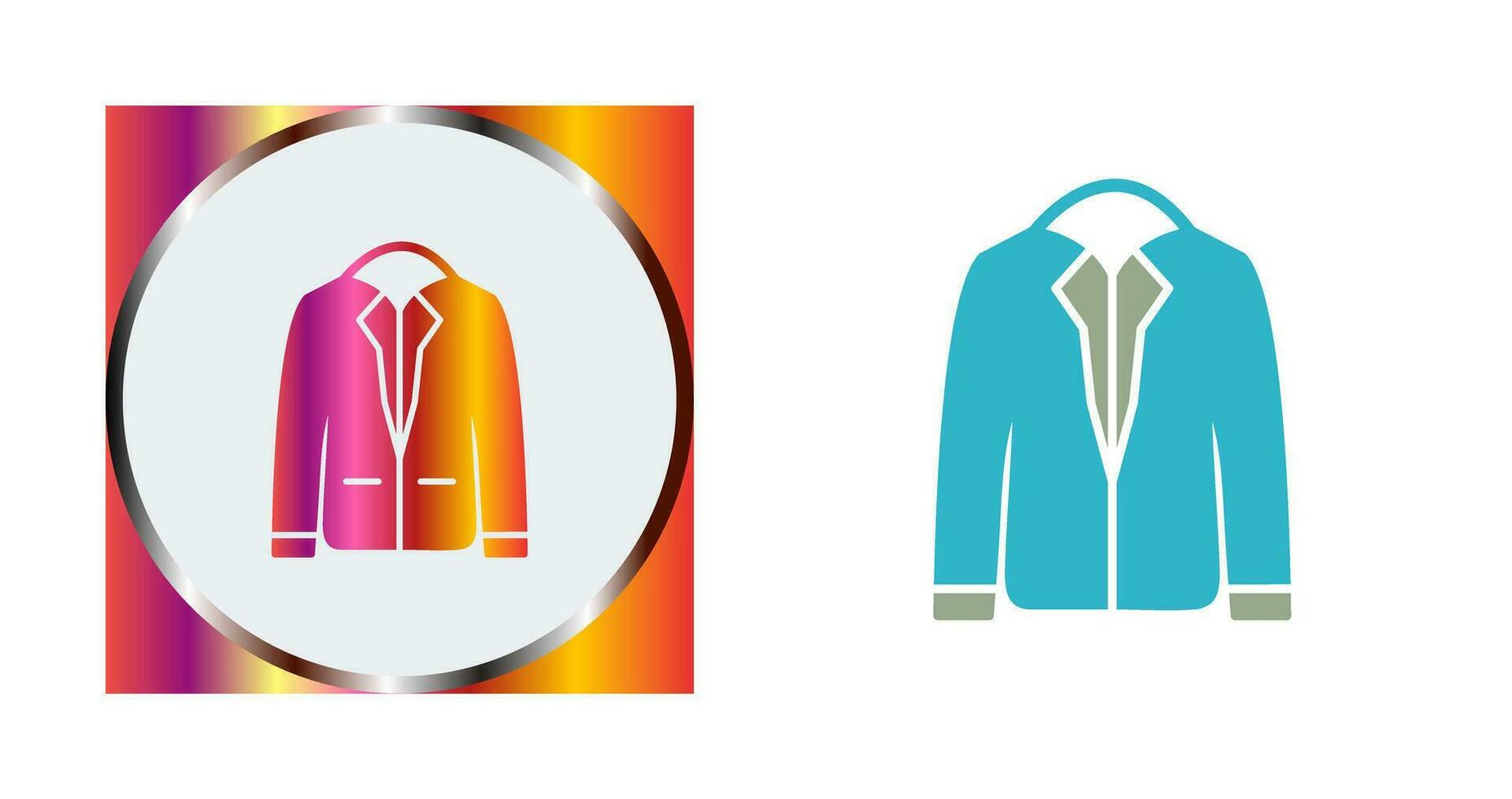 icono de vector de chaqueta elegante