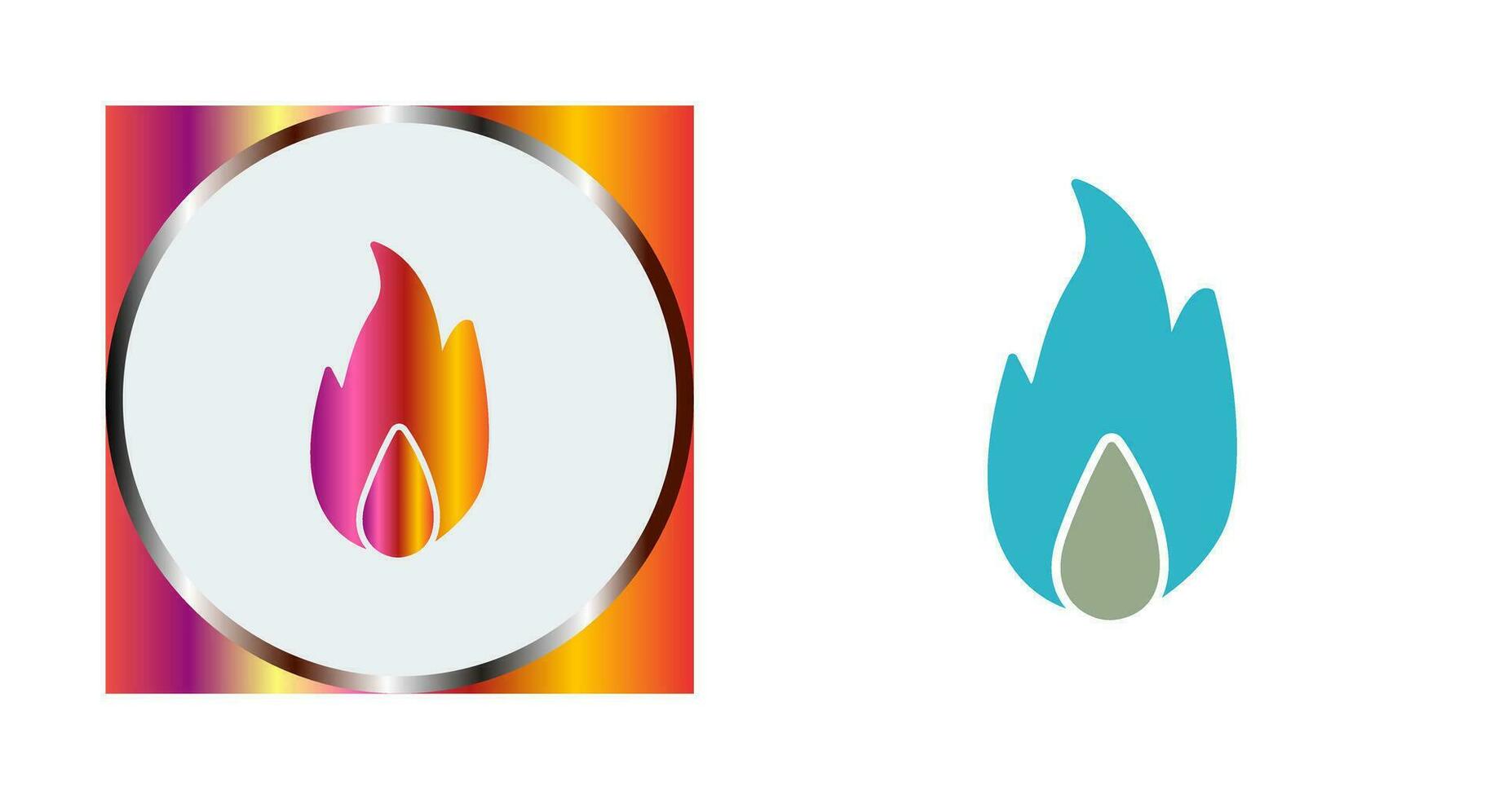 Unique Fire Vector Icon
