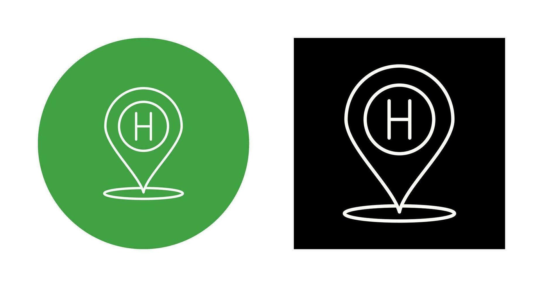 Hotel Location Vector Icon