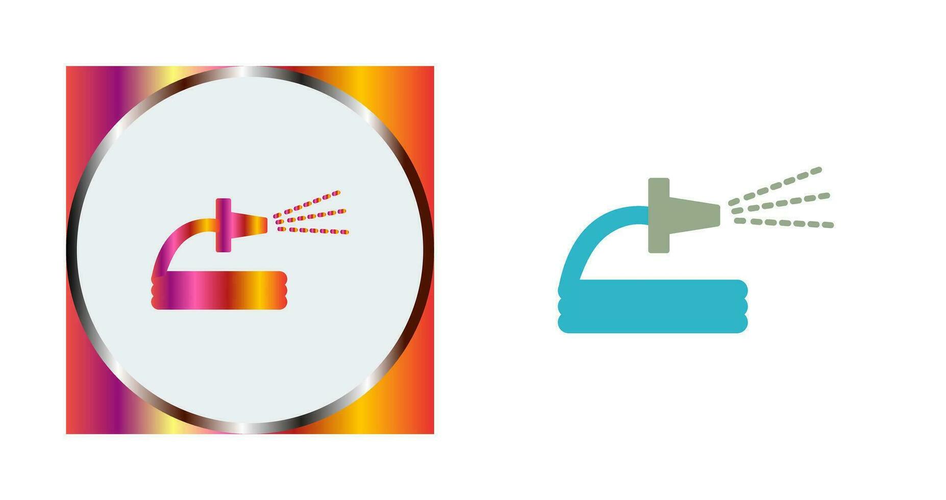 Unique Spraying Water Vector Icon
