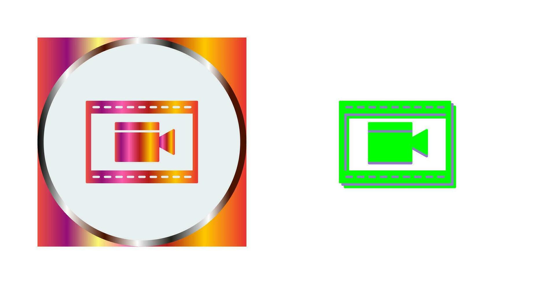 Unique Video and Animation Vector Icon
