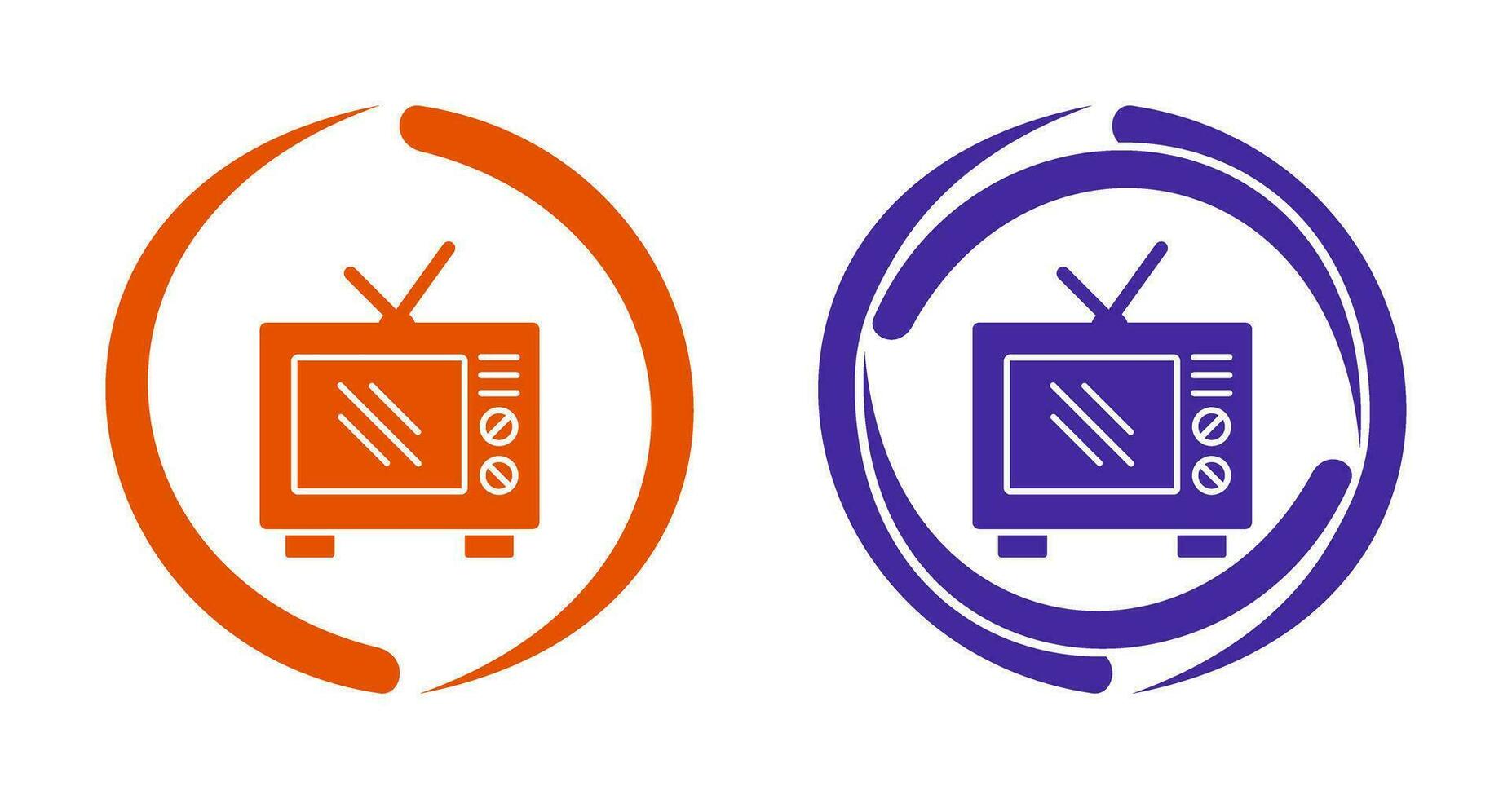 Old TV Vector Icon