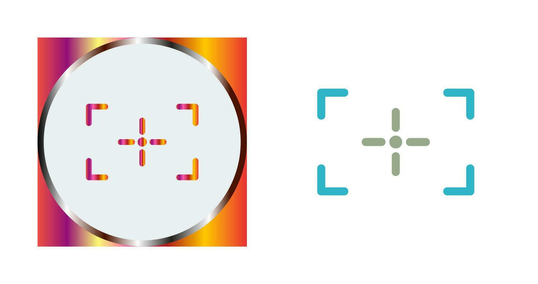 Unique Focus Vector Icon