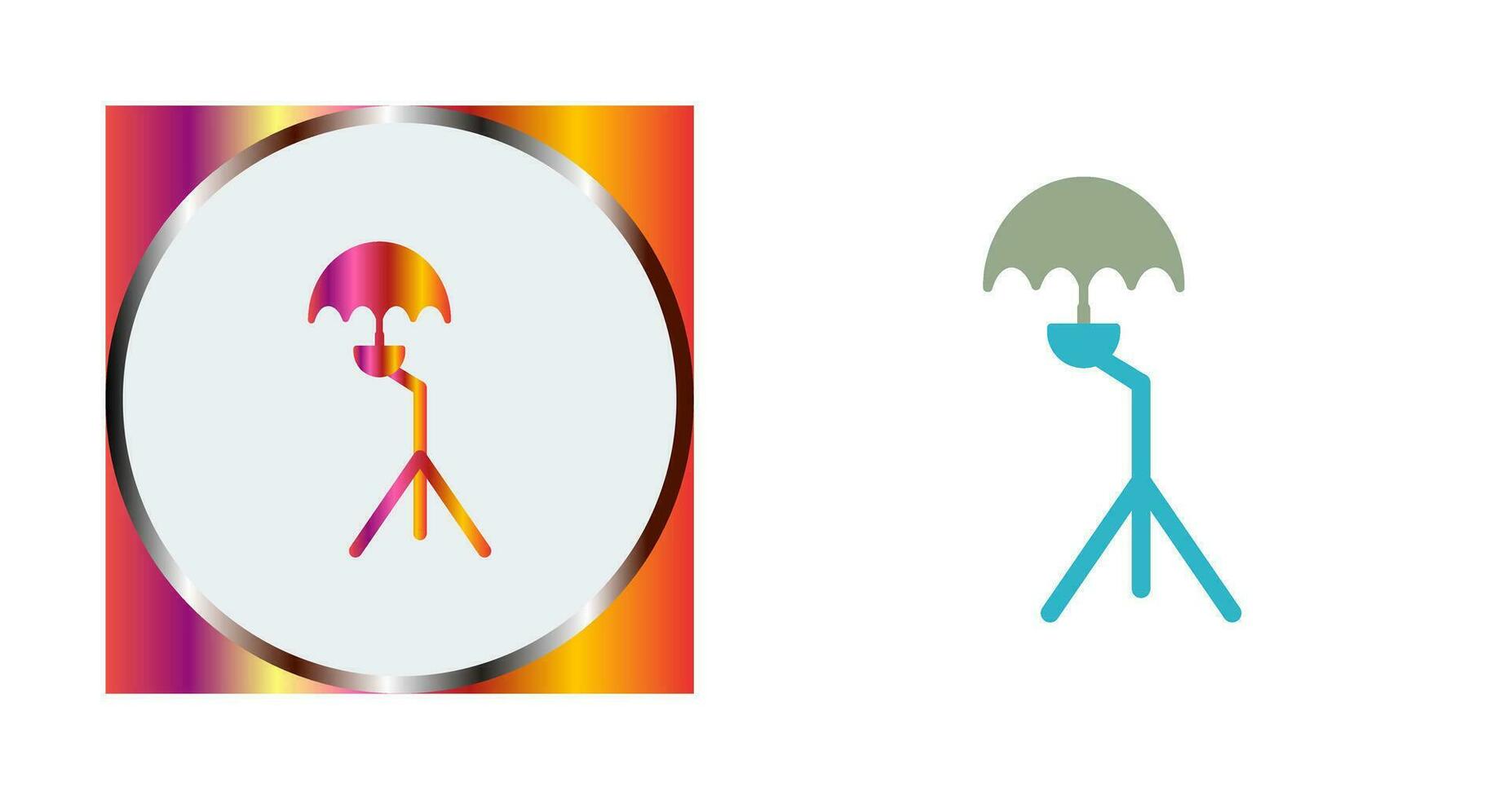 Unique Umbrella Stand Vector Icon