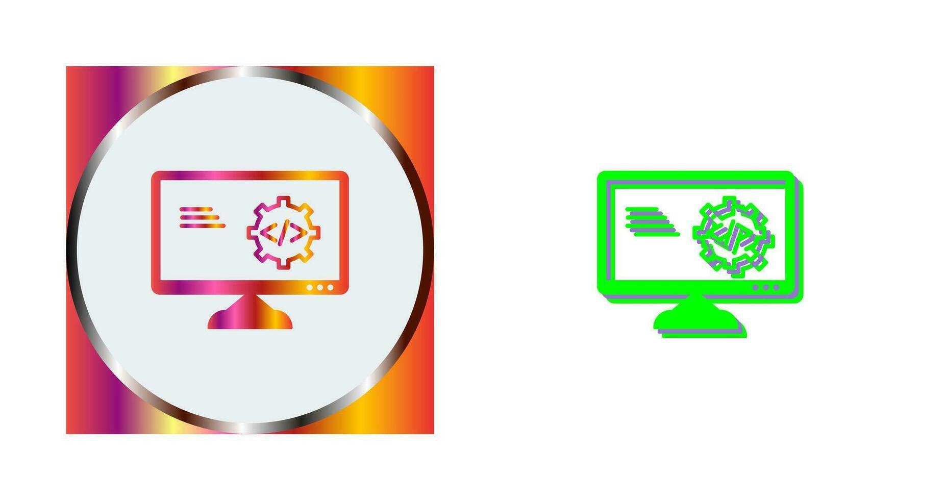 icono de vector de optimización de código único