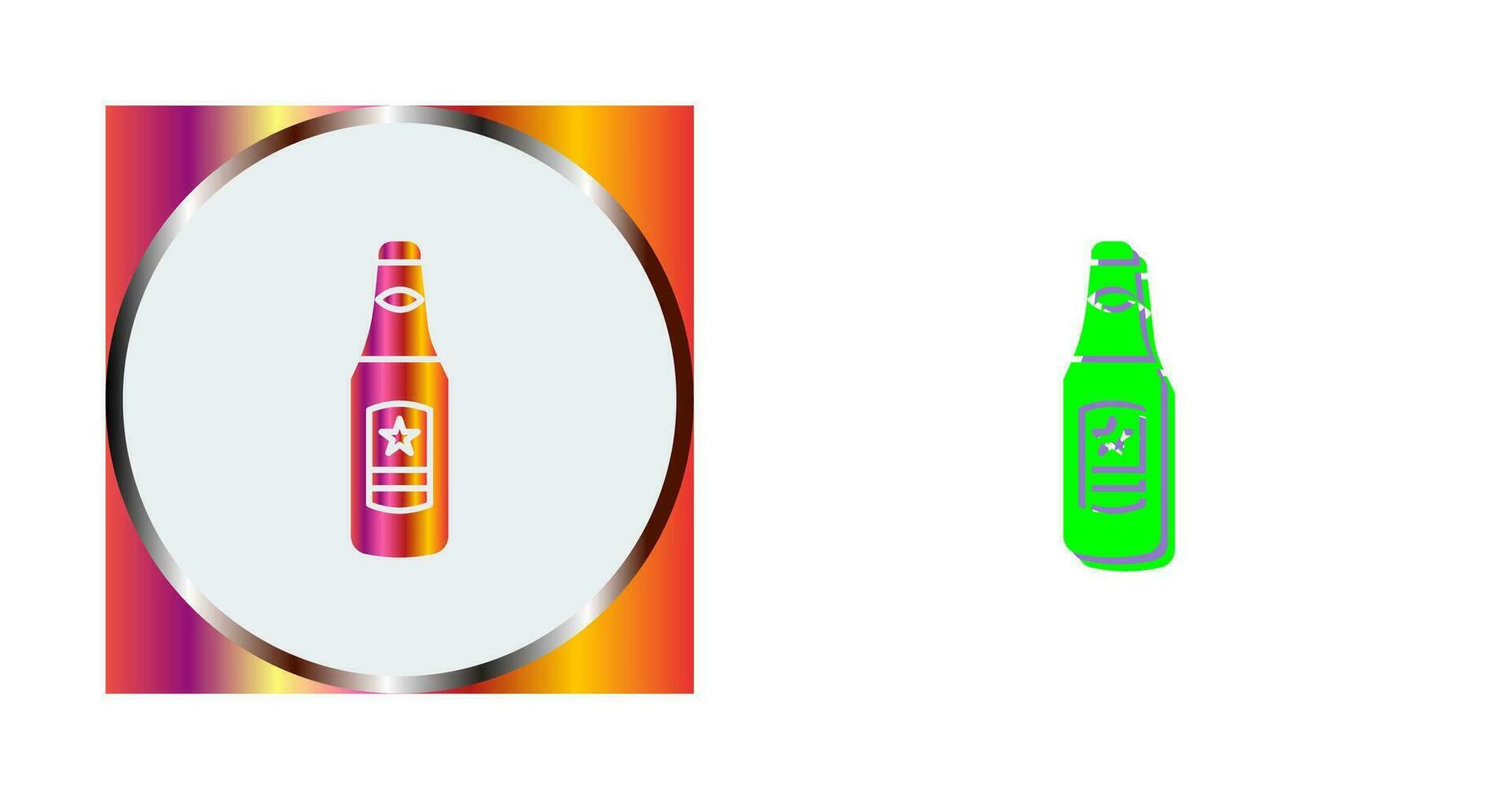 Beer Bottle Vector Icon