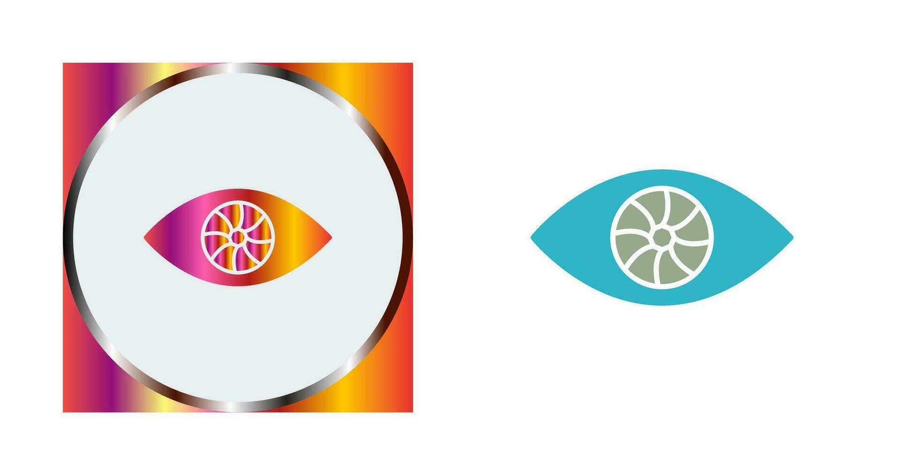 icono de vector de ojo único