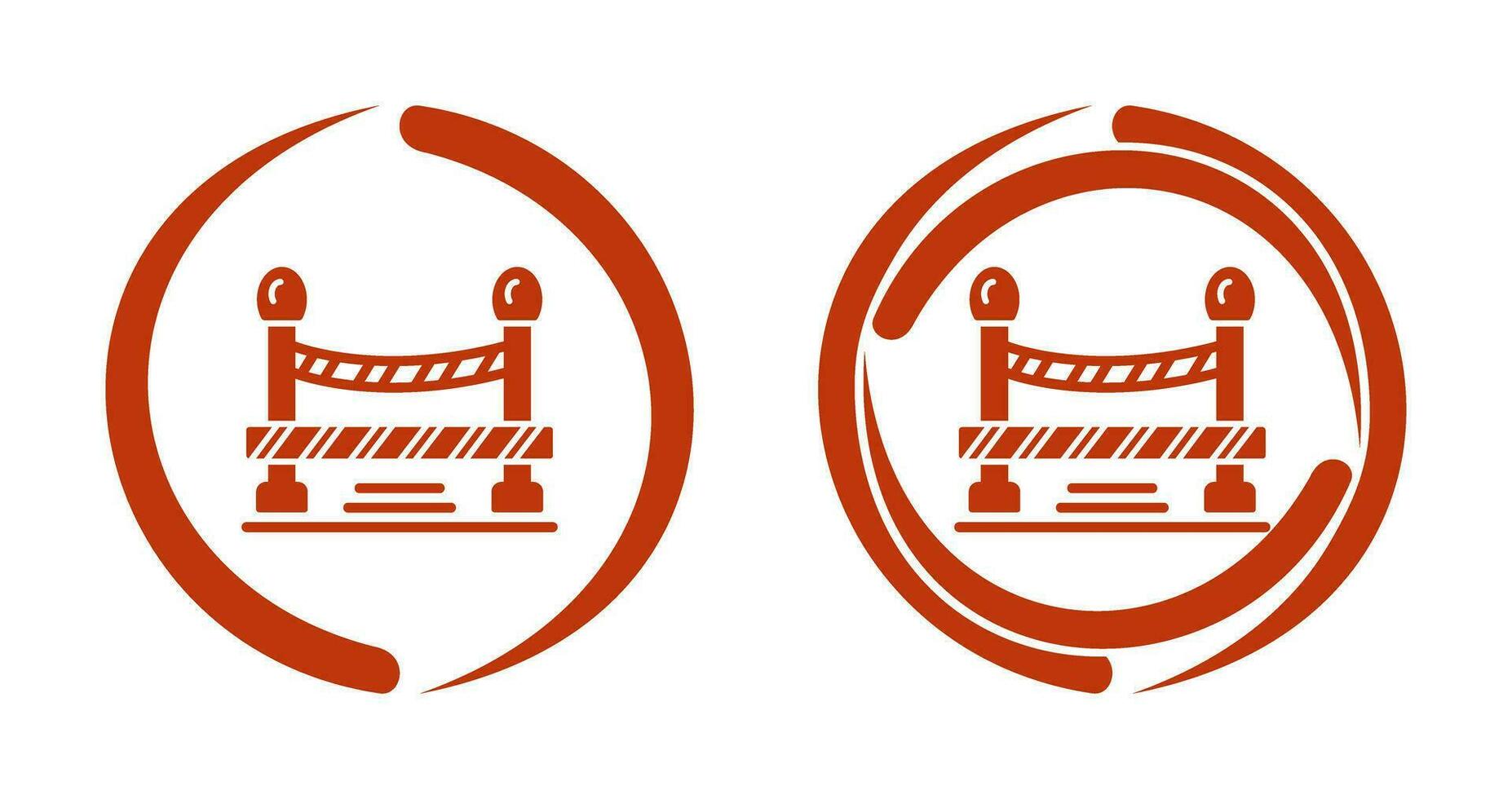 Do Not Cross Line Vector Icon
