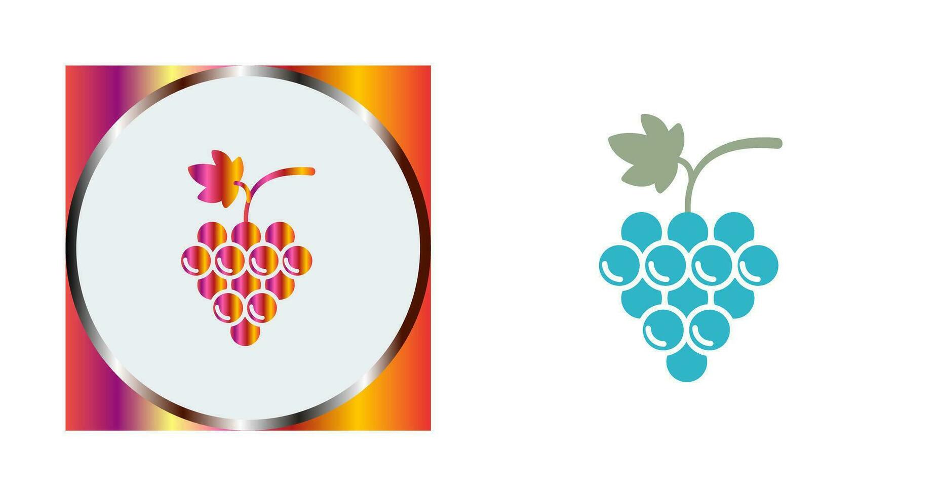 icono de vector de uvas