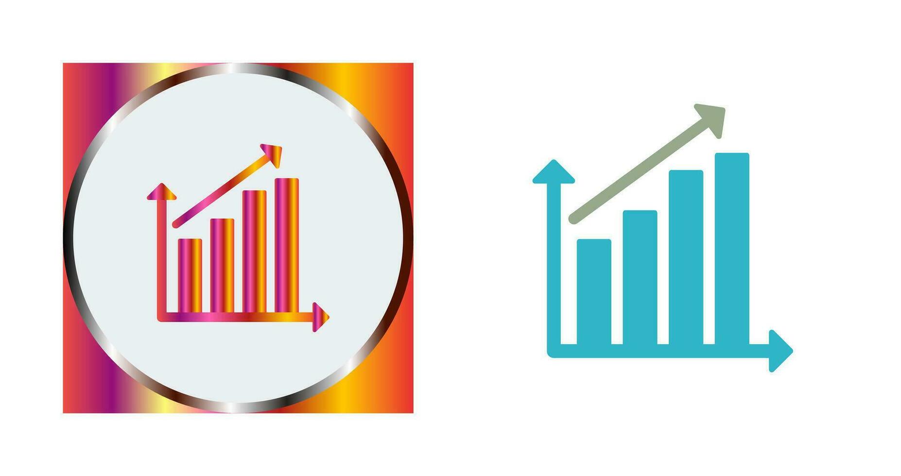 Rising Statistics Vector Icon