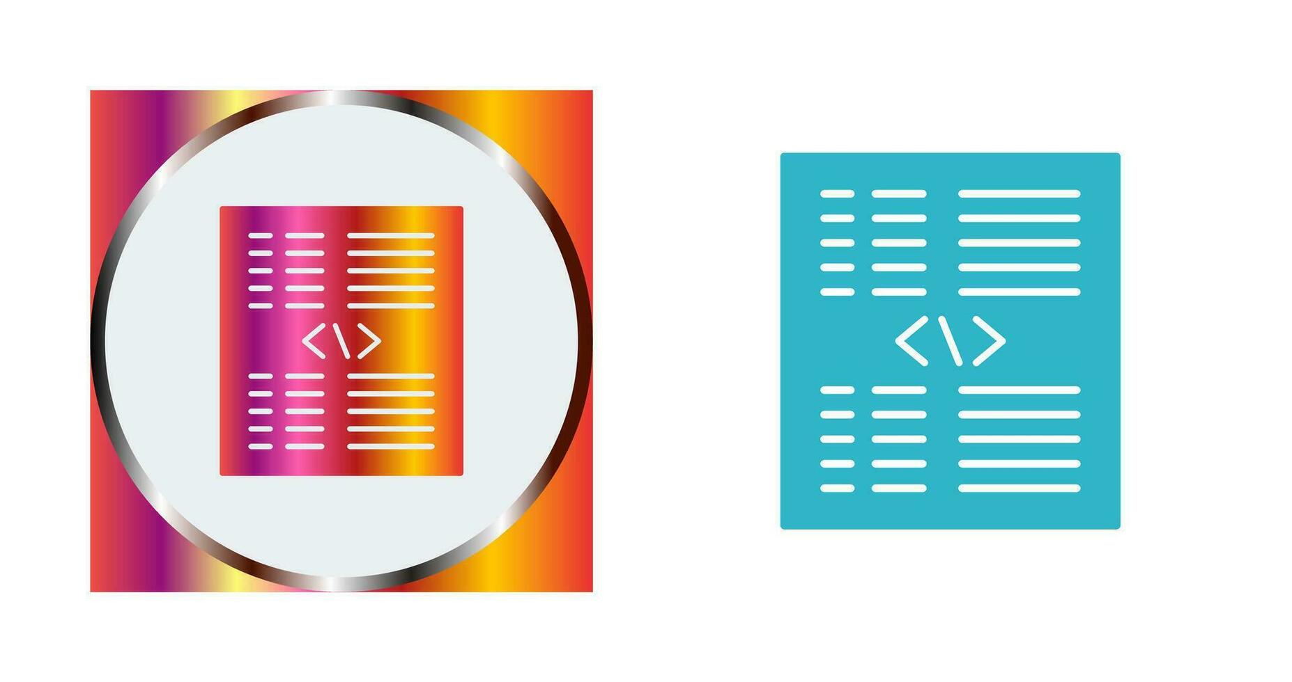 Piece of Code Vector Icon