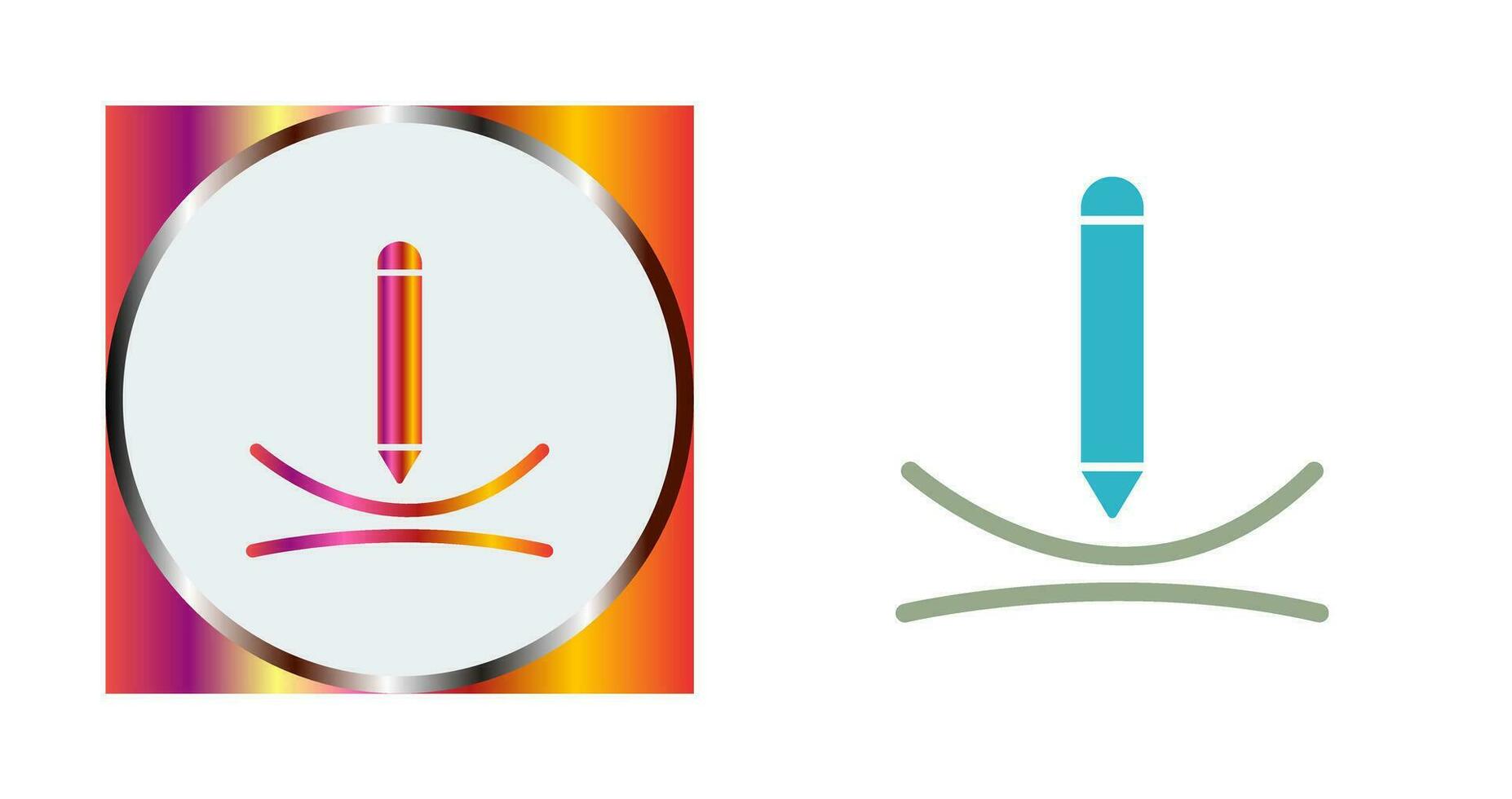 Draw Curve Vector Icon