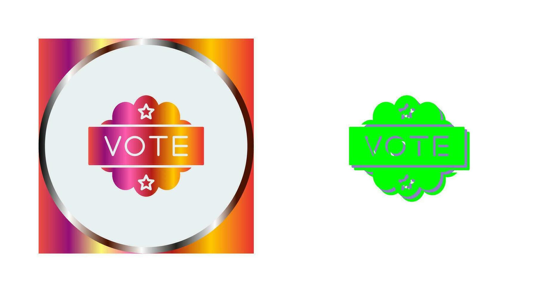 icono de vector de voto